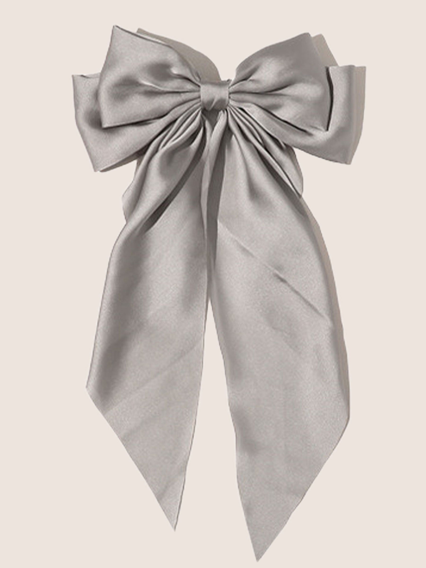 Barrette À Nœud En Satin