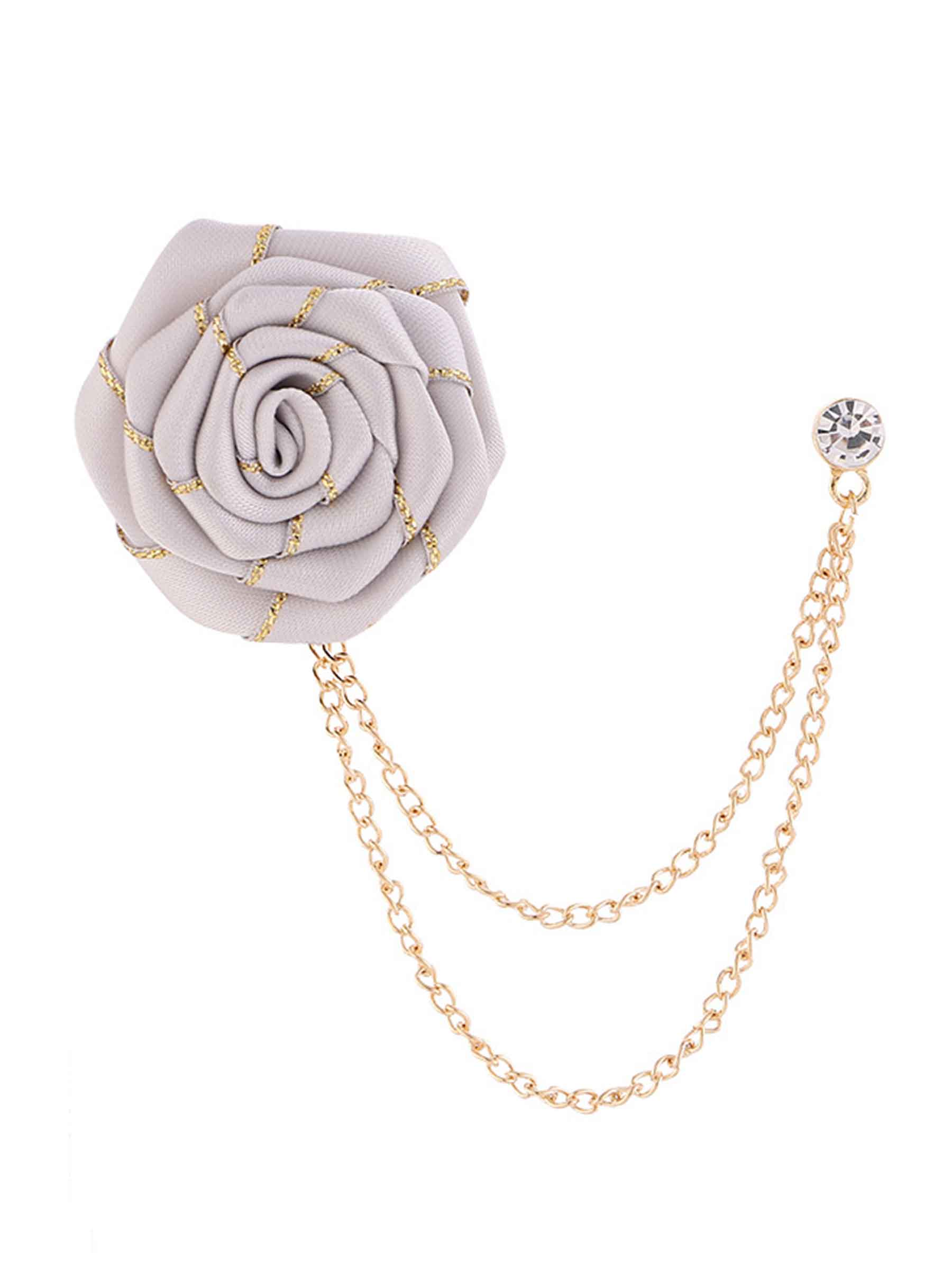 Broches De Revers Pomuyoo Tendance En Forme De Rose Pour Costume Homme