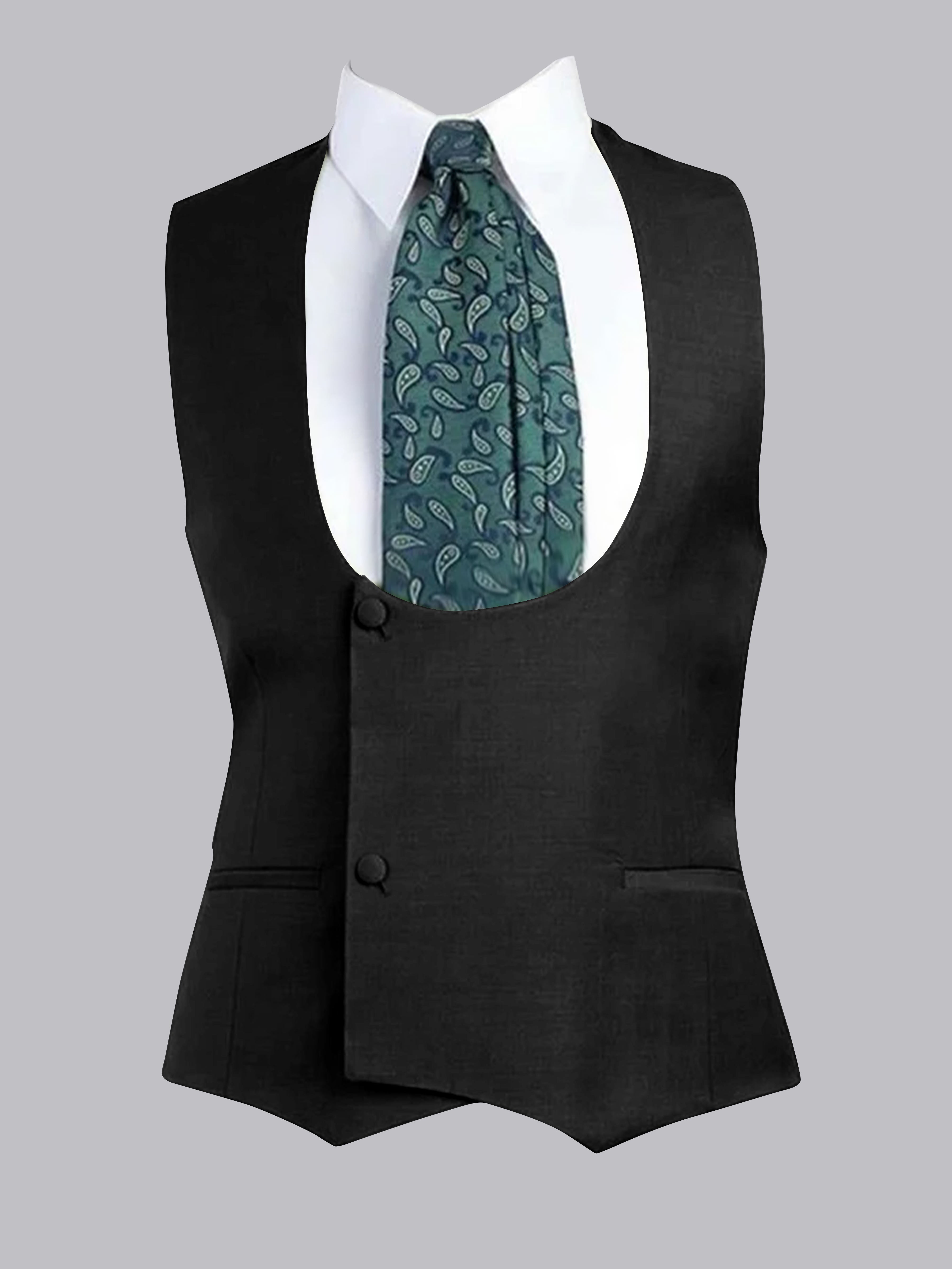 Gilet À Coupe Ajustée à Deux Bouton Pour Homme