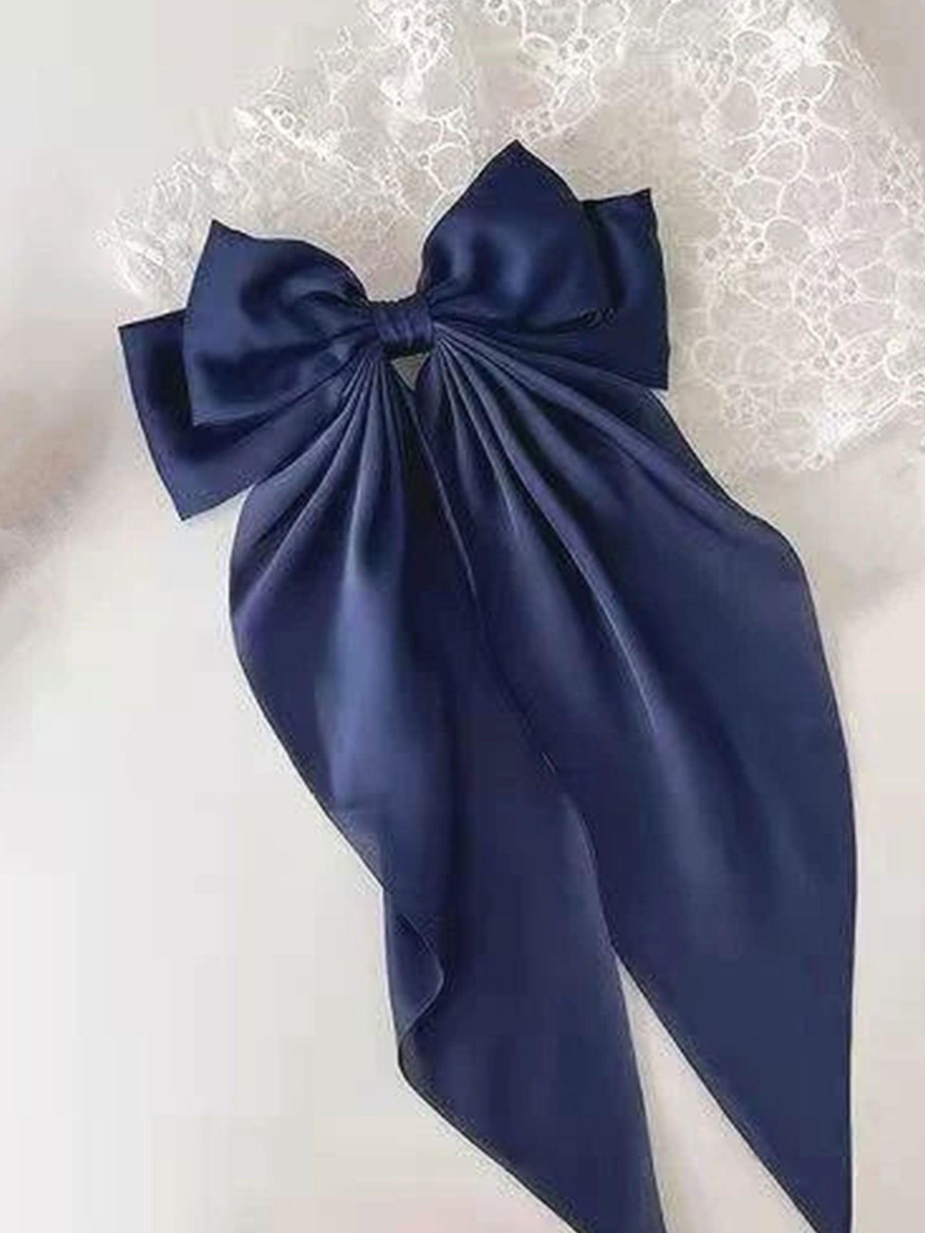 Barrette À Nœud En Satin