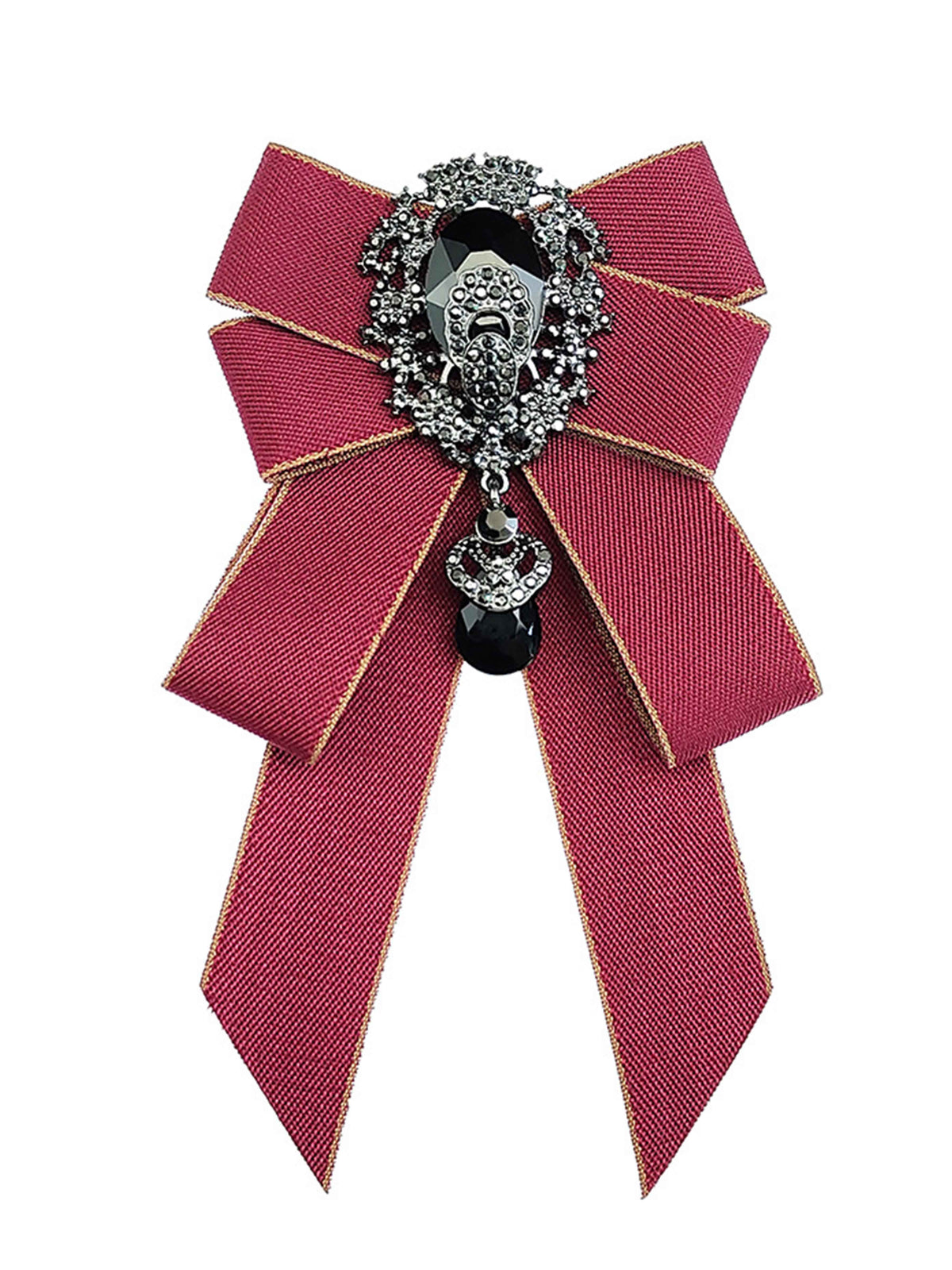 Broche Nœud Papillon Ruban À Strass Pour Homme, Costume Et Tenues De Cérémonie