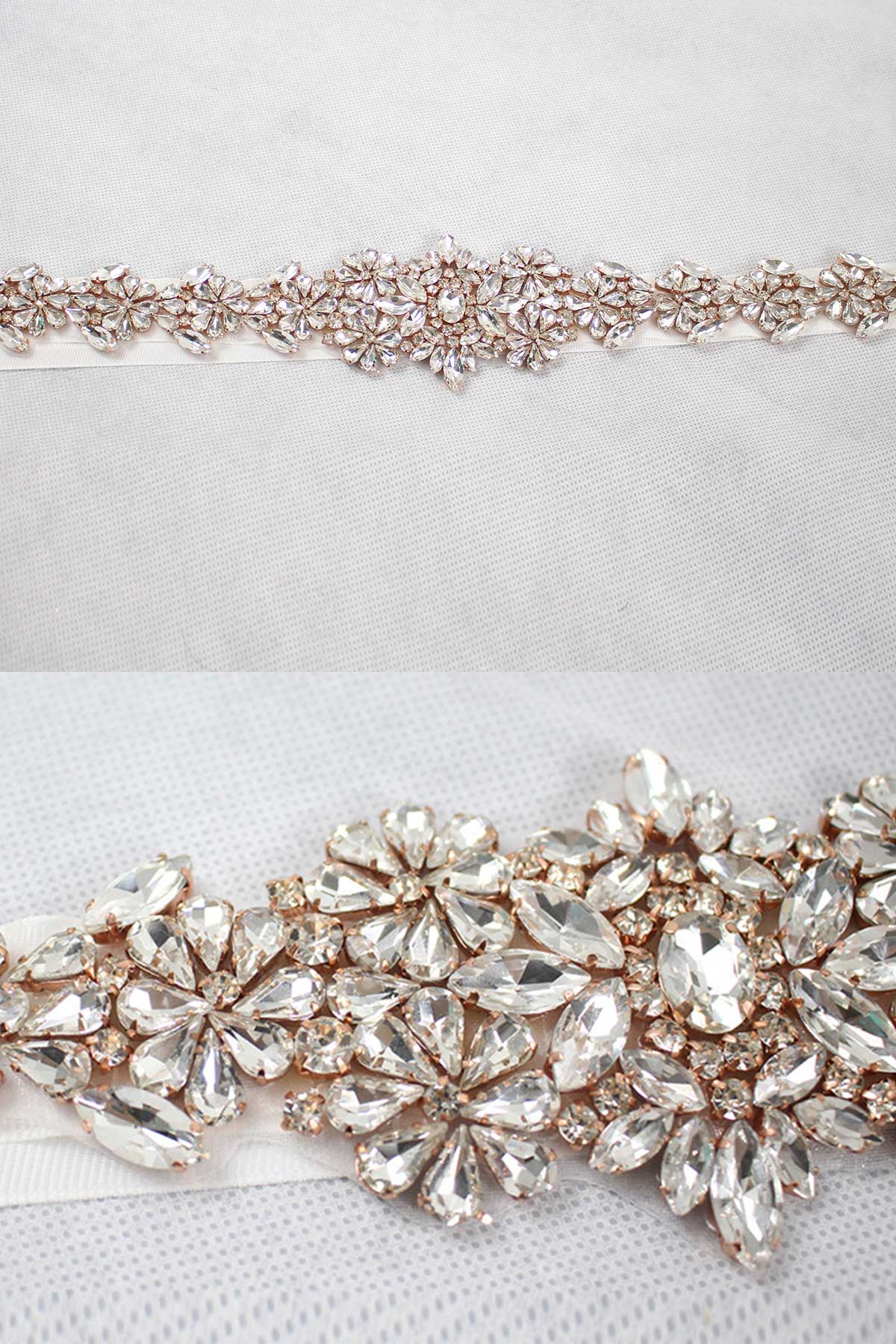 Ceinture De Mariage Intemporelle Avec Strass