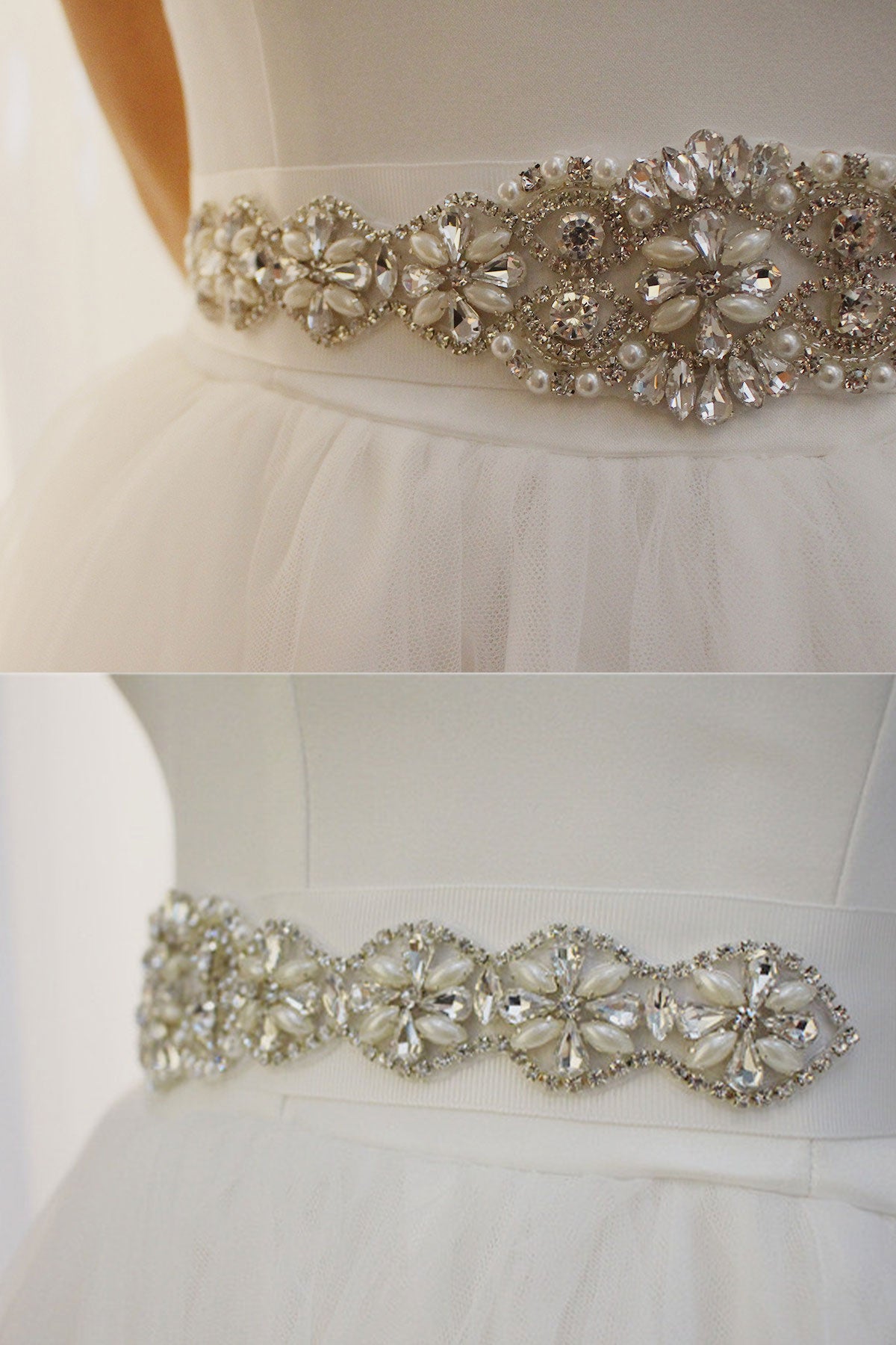 Ceinture De Mariage Tendance Avec Strass