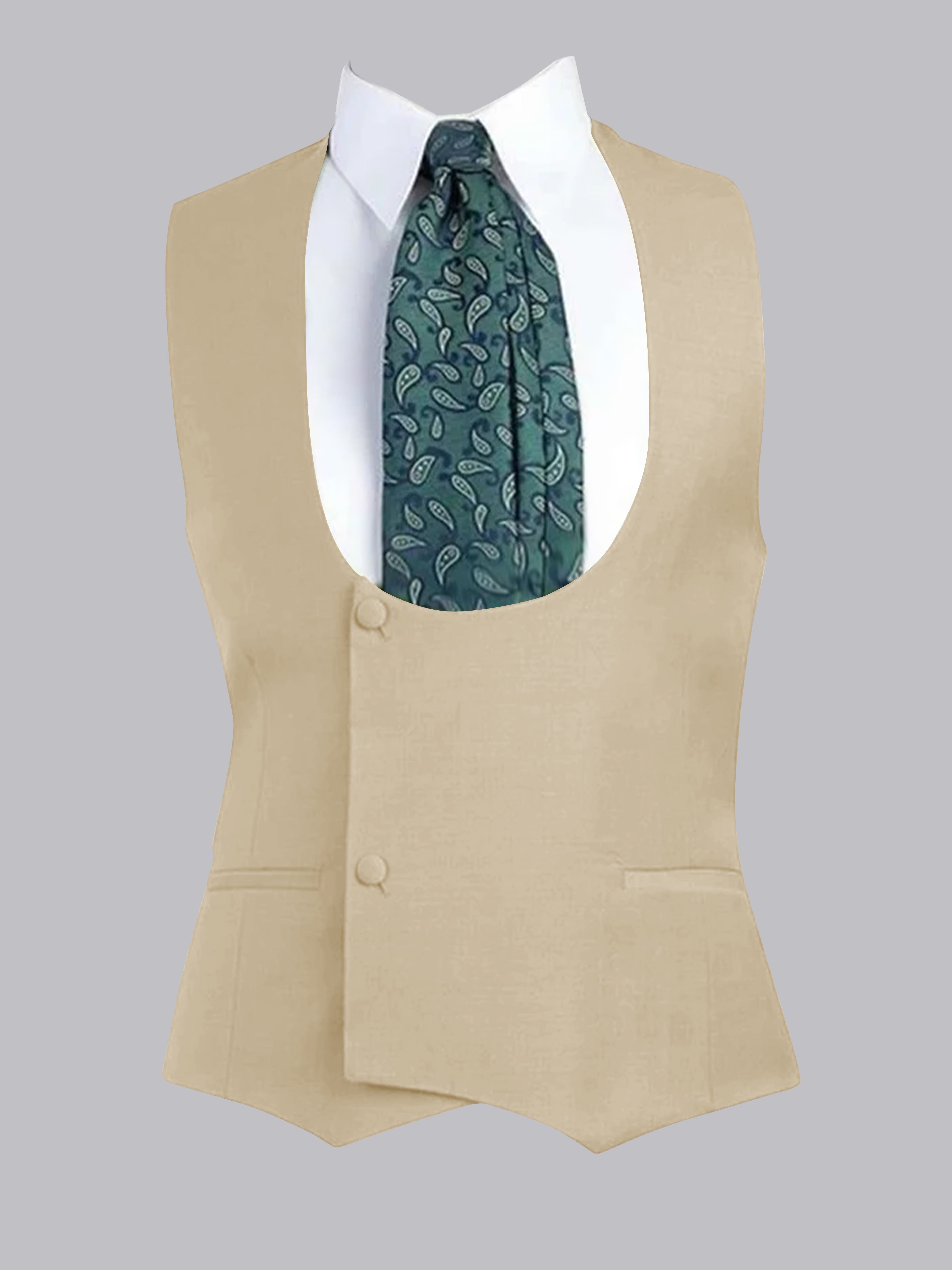 Gilet À Coupe Ajustée à Deux Bouton Pour Homme