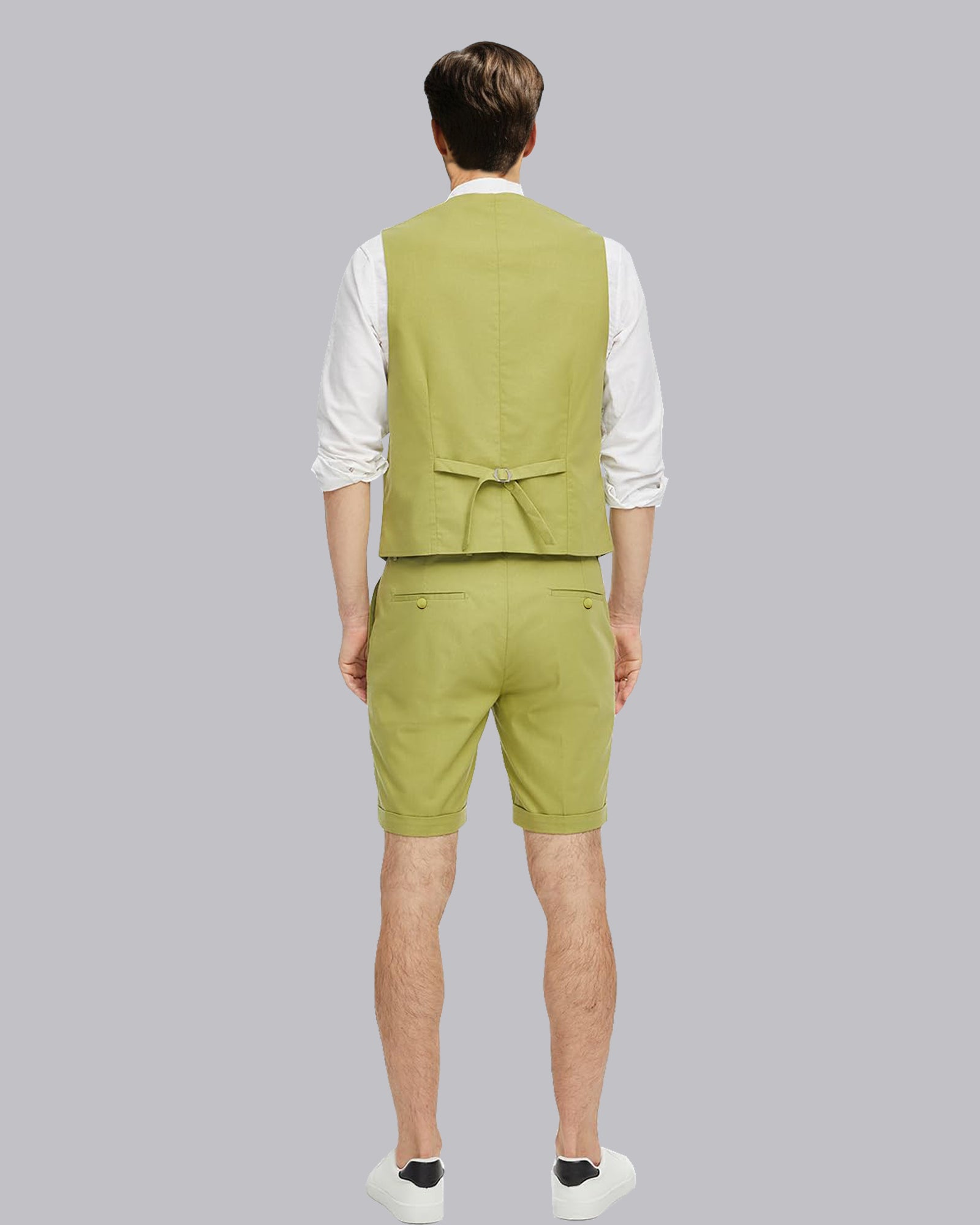 Costume Homme 2 Pièces À Coupe Ajustée Pour Décontracté & Mariage D'été