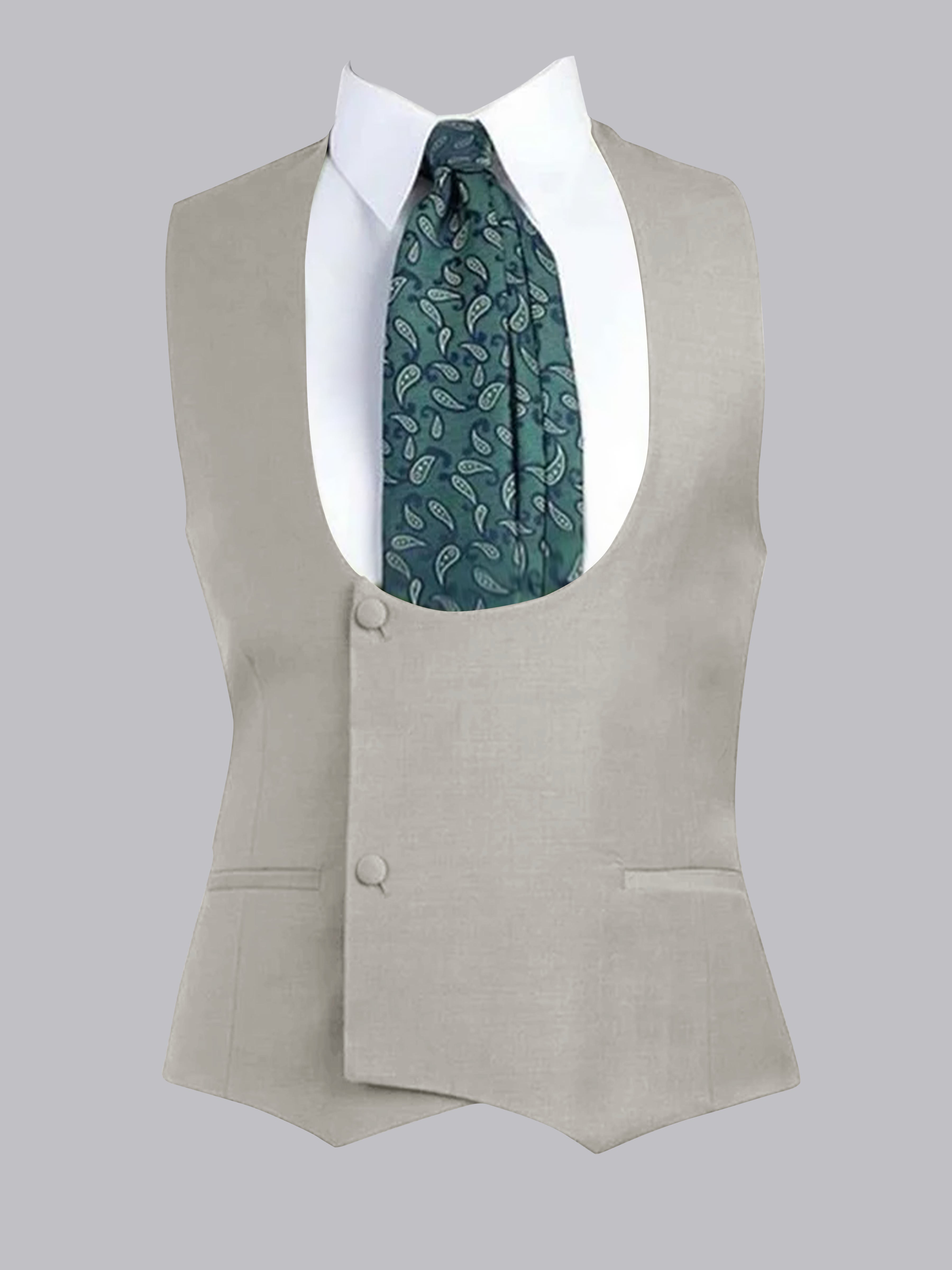 Gilet À Coupe Ajustée à Deux Bouton Pour Homme