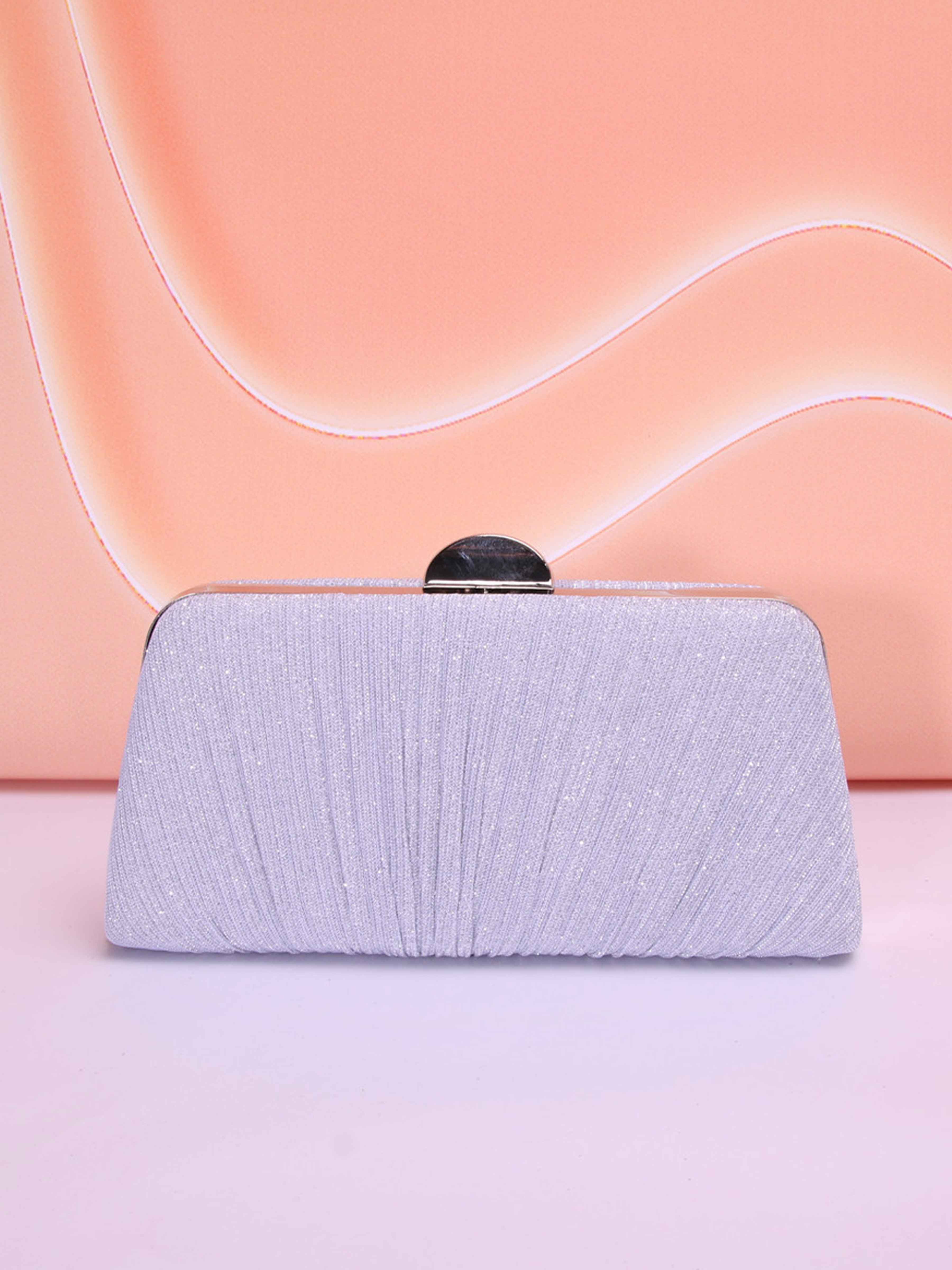 Pochettes Et Sacs De Soirée Carrés Plissés Éblouissants