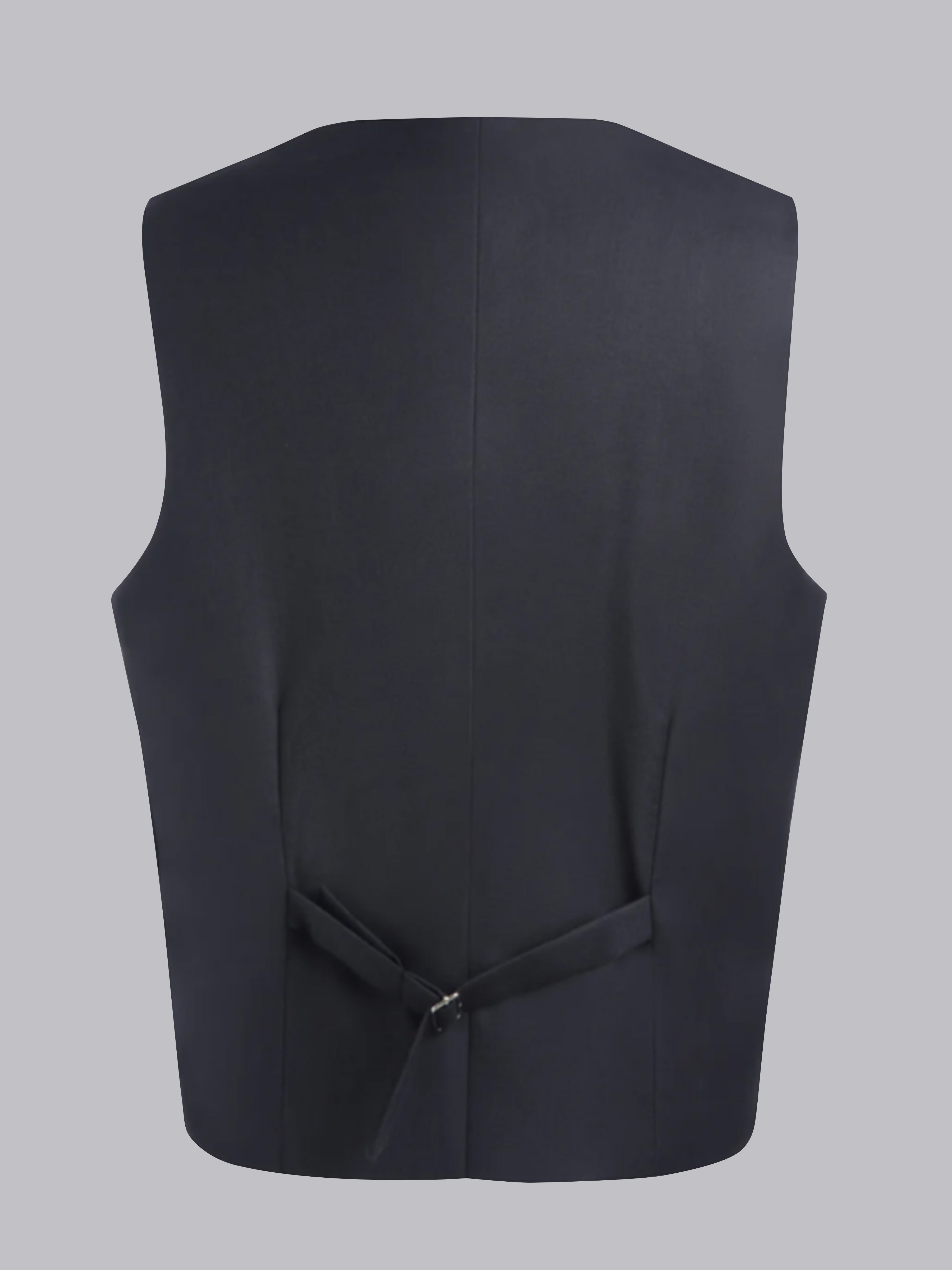 Gilet À Classique Col V Simple Cinq Boutons Pour Homme