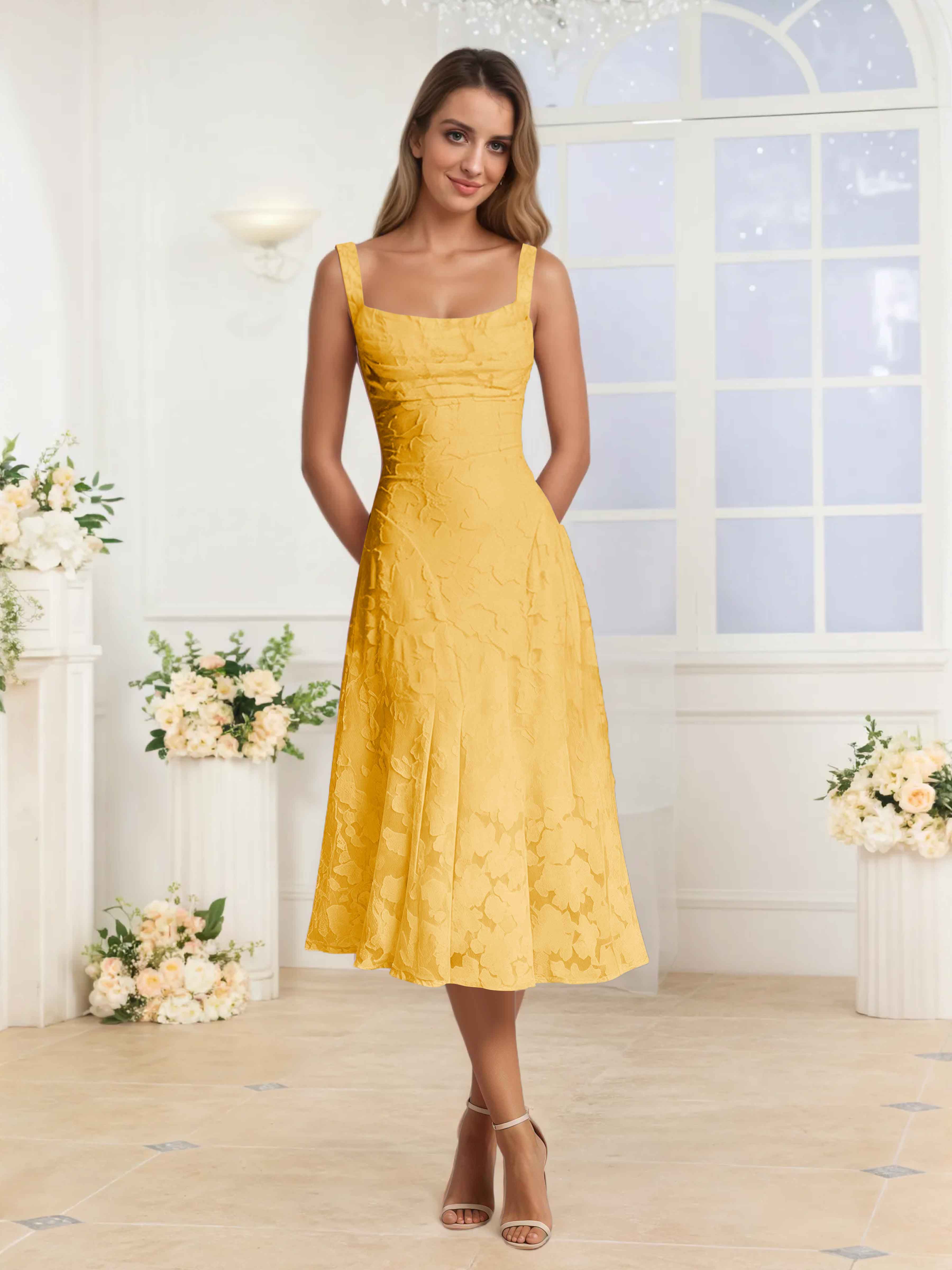 Livraison Gratuite - Robes De Soirée Midi à Bretelles Spaghetti Elythara
