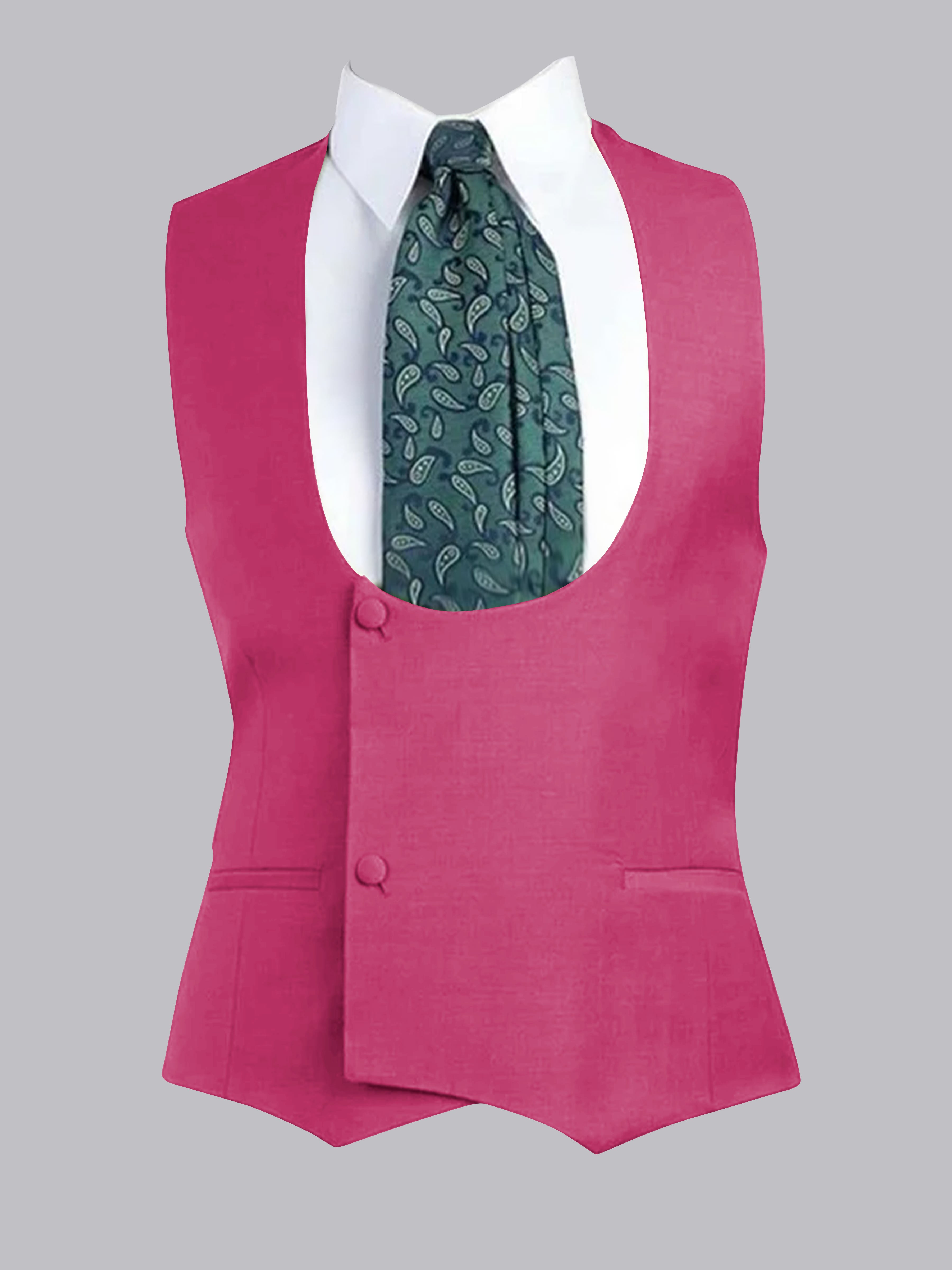 Gilet À Coupe Ajustée à Deux Bouton Pour Homme