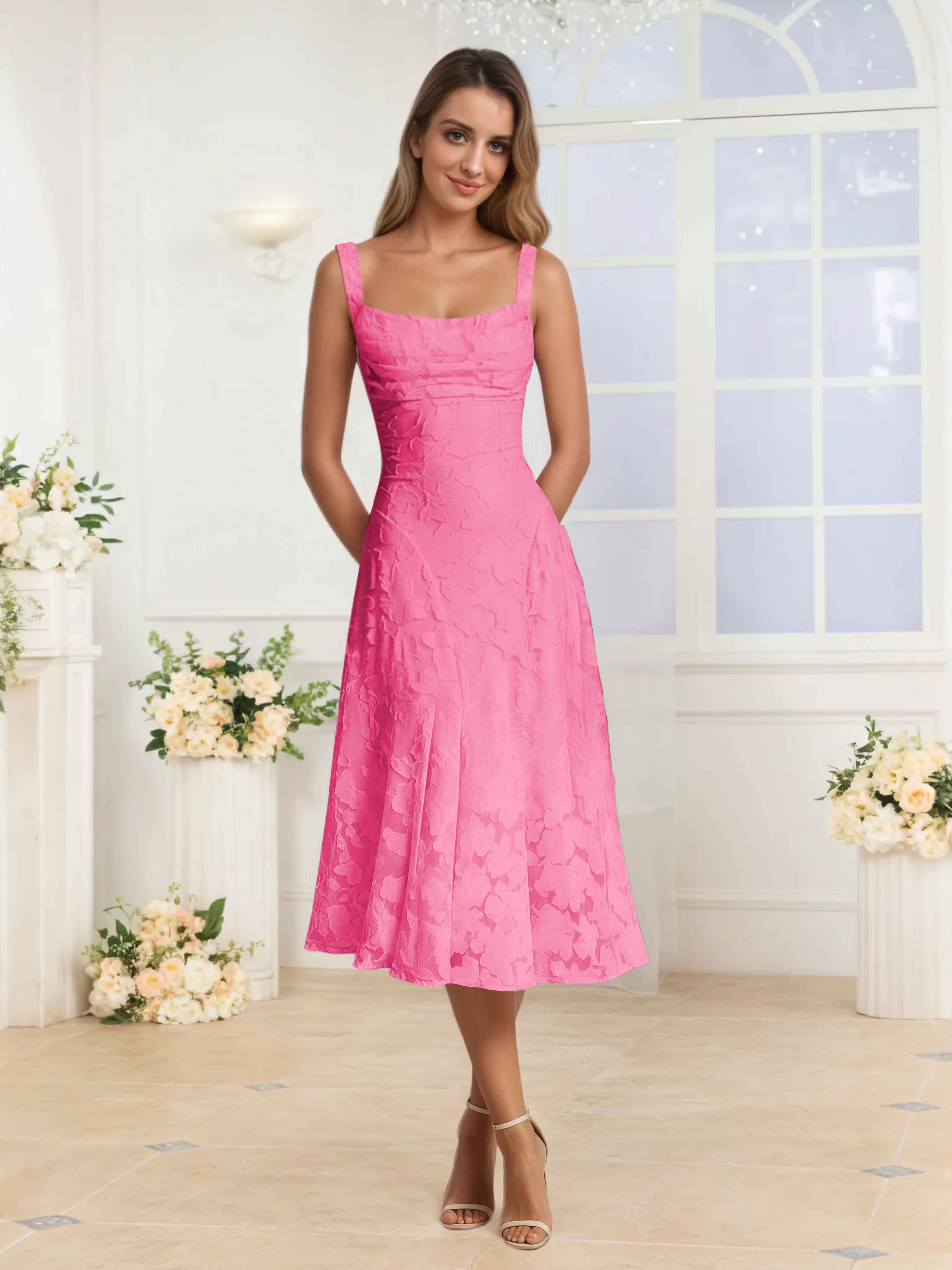 Livraison Gratuite - Robes De Soirée Midi à Bretelles Spaghetti Elythara