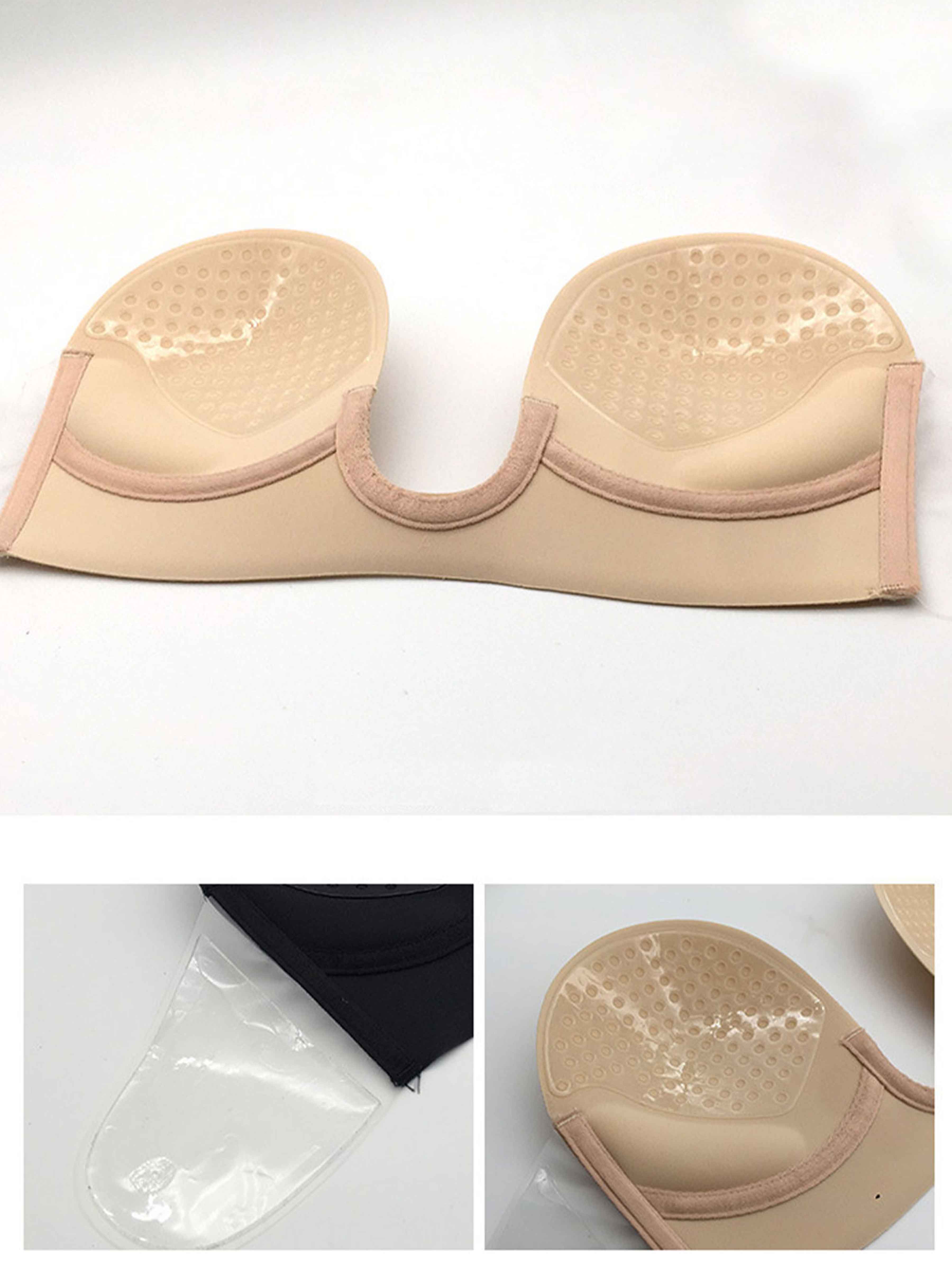 Soutien-Gorge Invisible Adhésif Réutilisable Sans Dos Profond En U Mariage/Femme