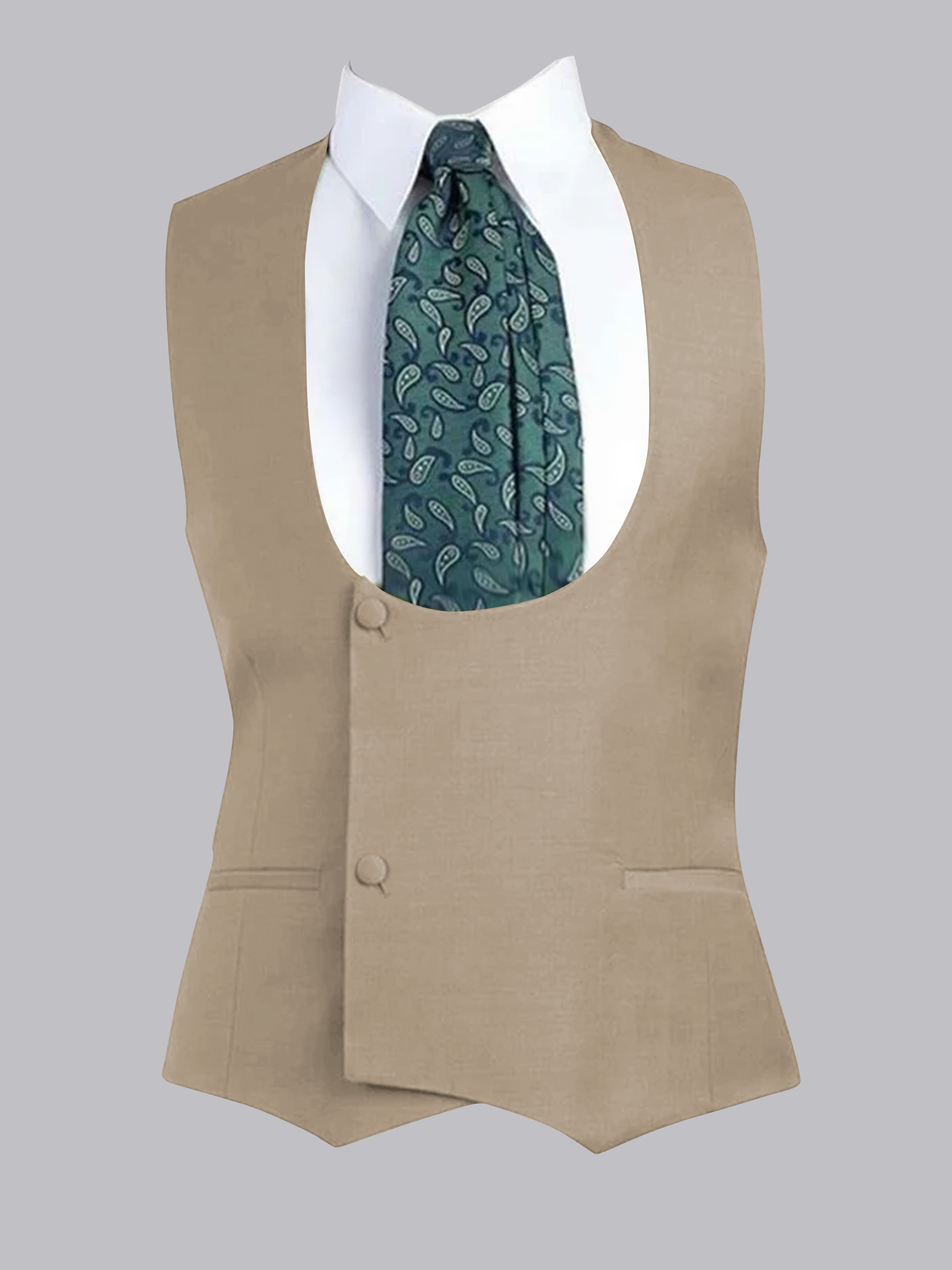Gilet À Coupe Ajustée à Deux Bouton Pour Homme