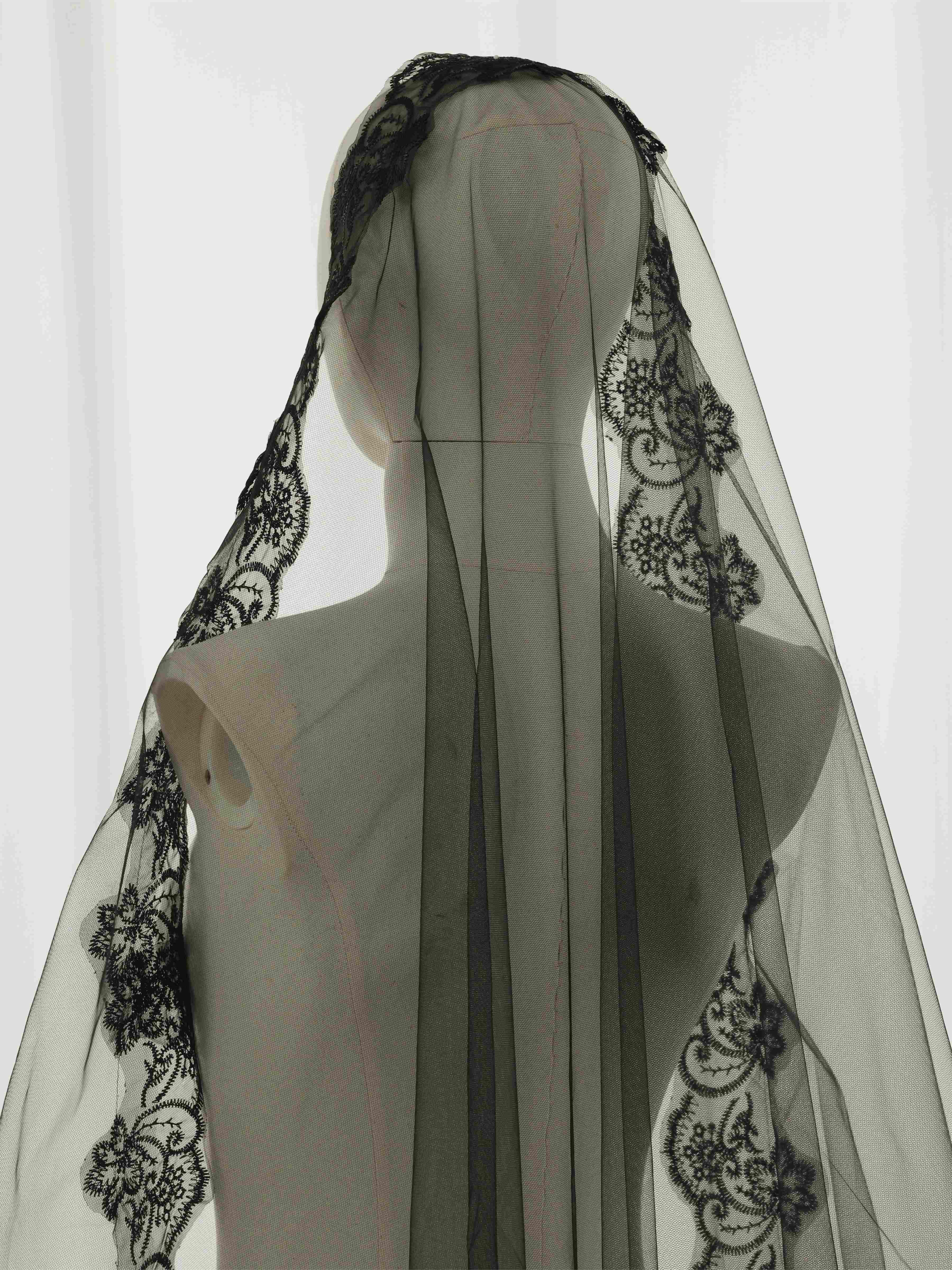 Voile De Mariée Long Mantille En Dentelle