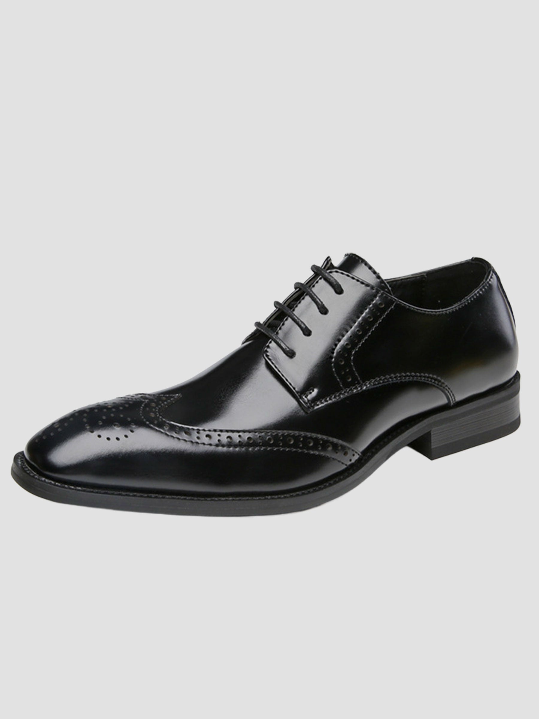 Chaussures Derby Habillées Classiques à Bout Fleuri Pour Homme