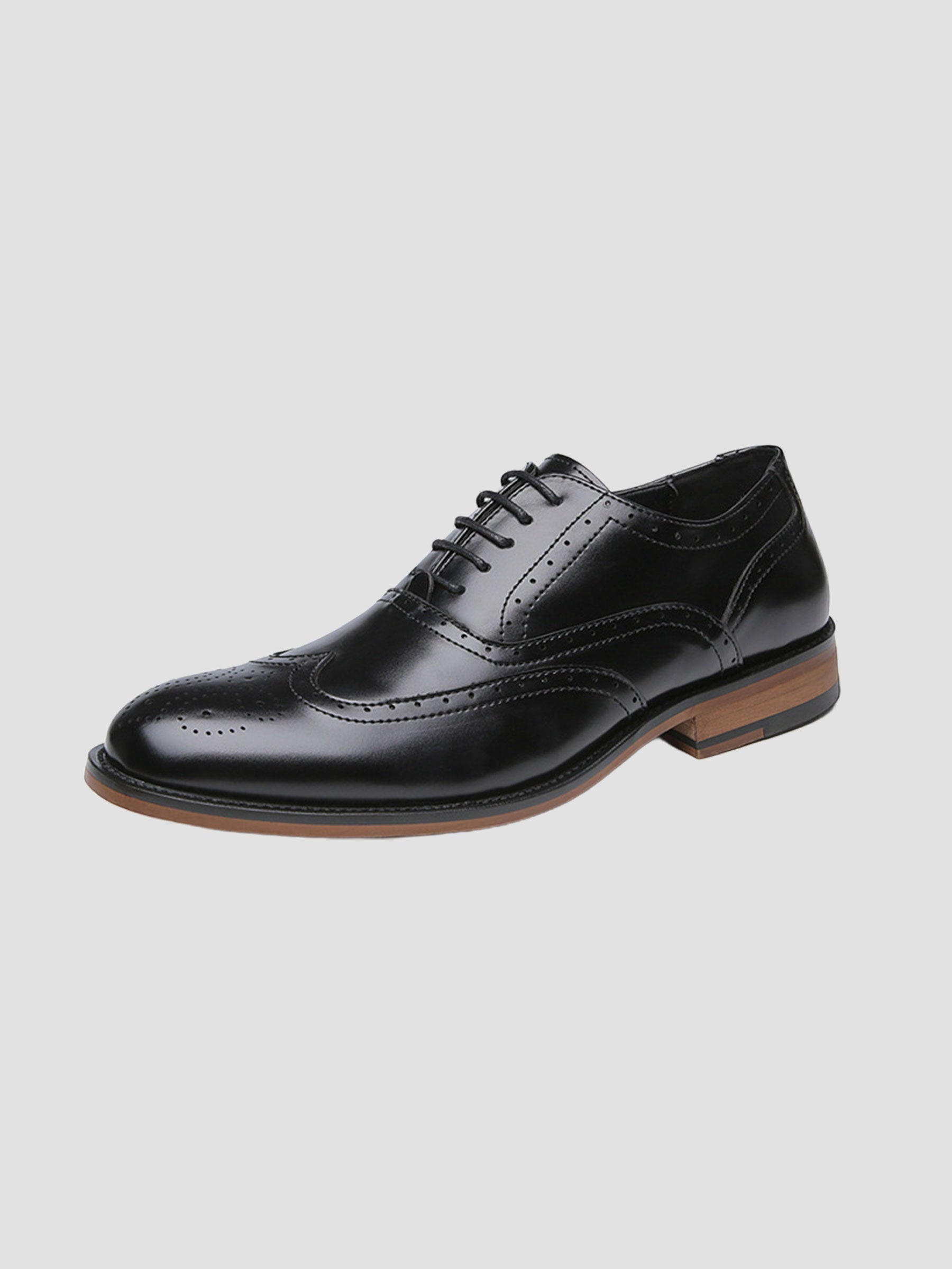 Chaussures Derby Habillées Classiques à Bout Fleuri Pour Homme