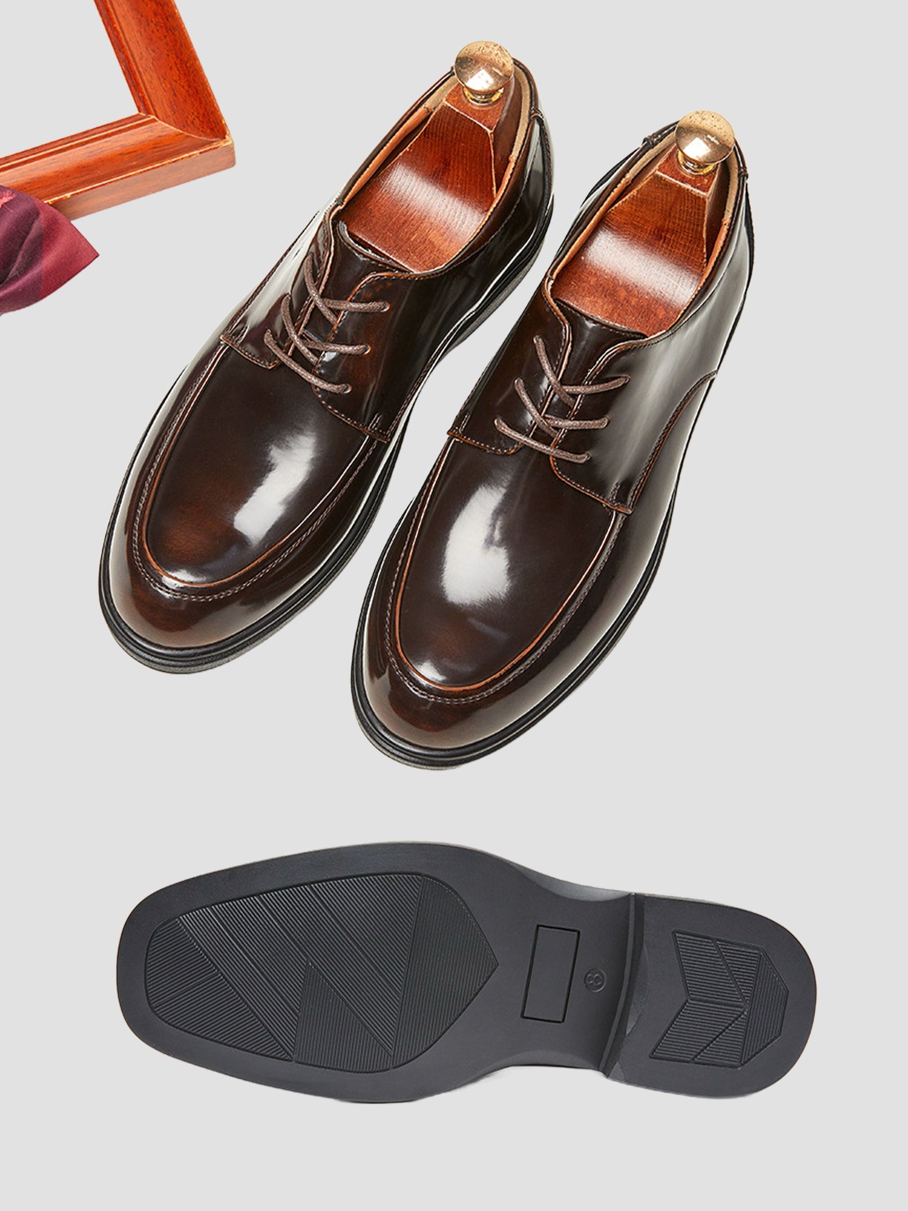 Mocassins Penny En Cuir Verni Pour Homme