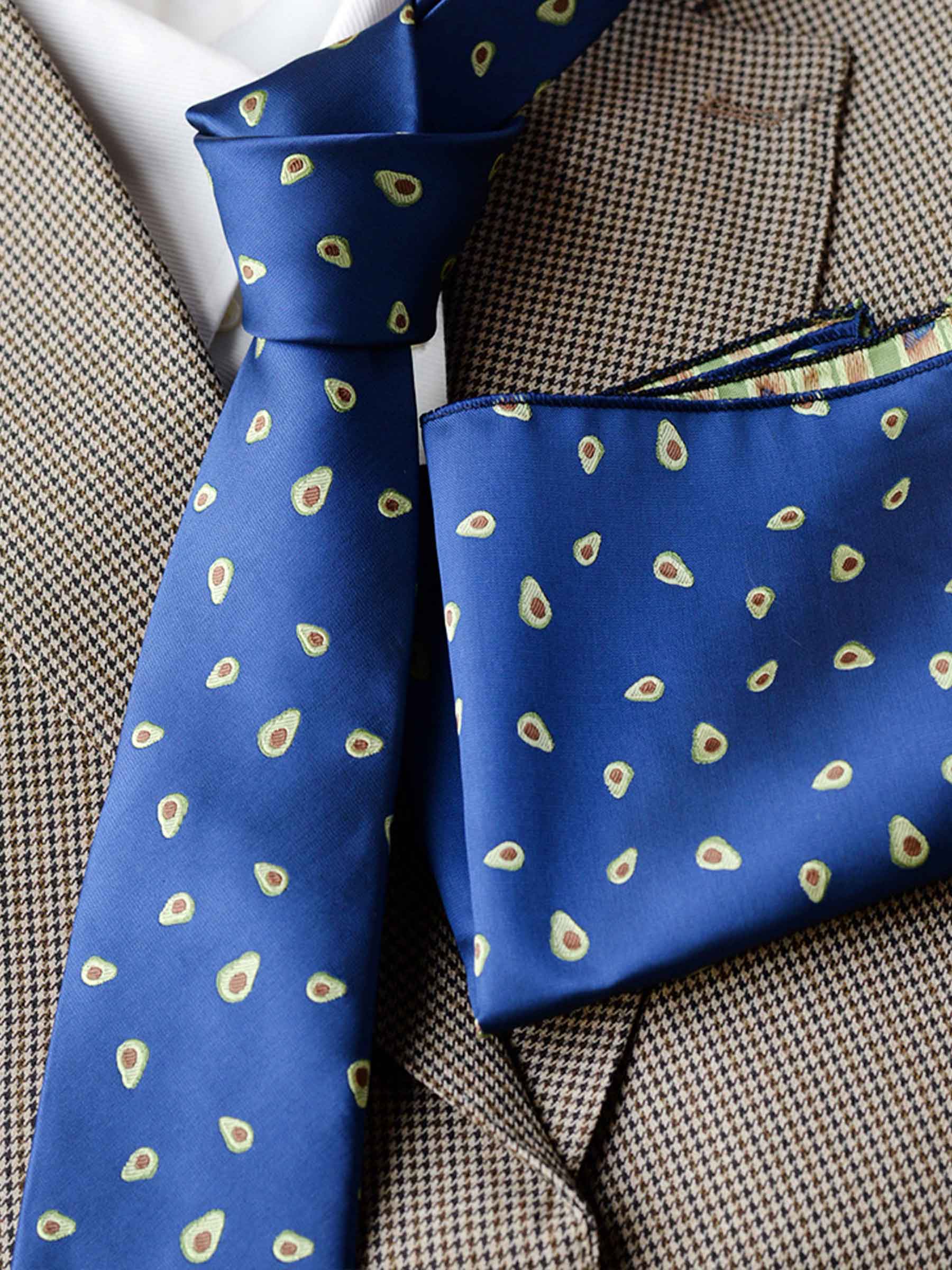 Ensemble Cravate À Motifs Et Pochette Pour Homme