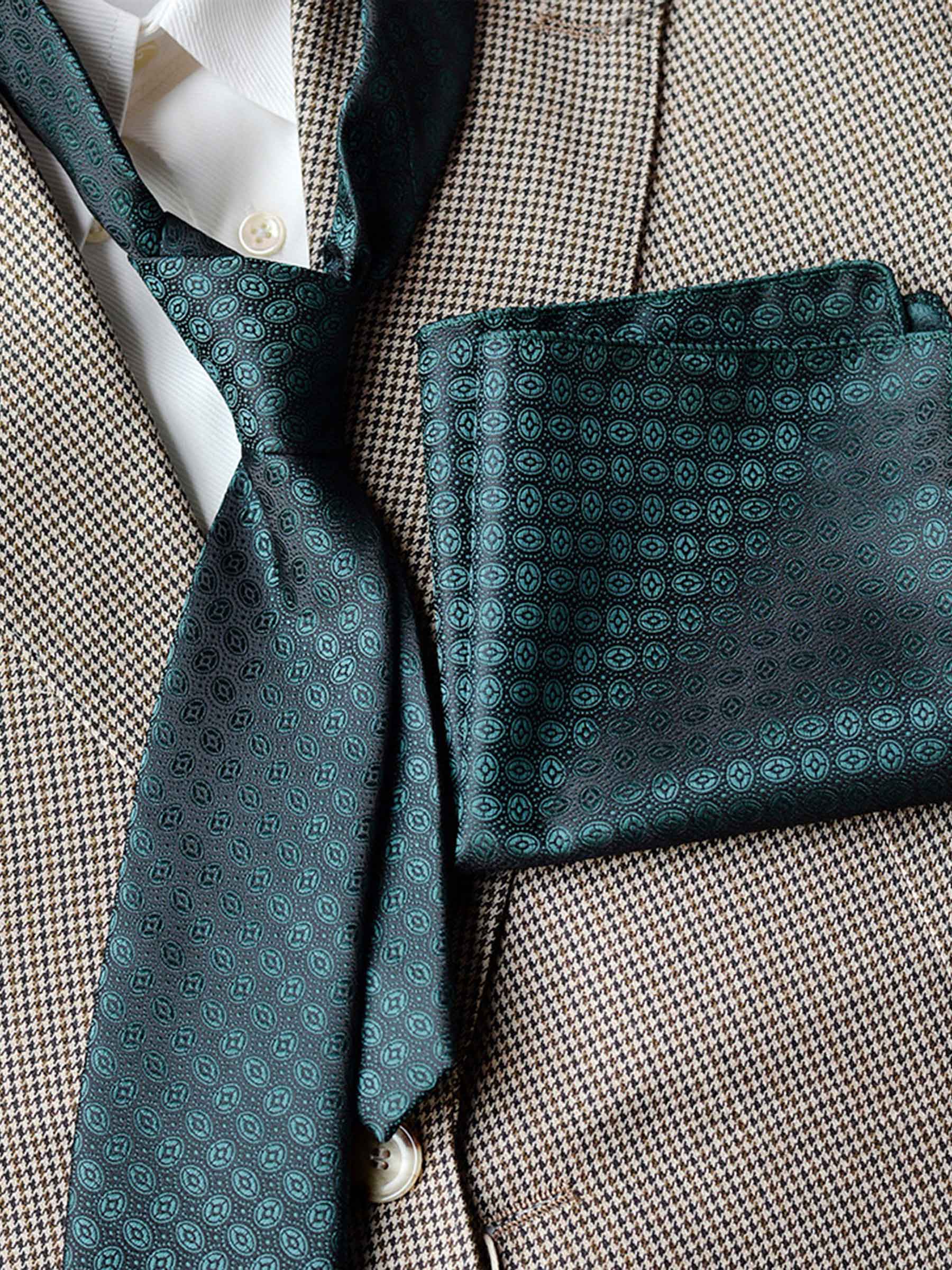 Ensemble Cravate À Motifs Et Pochette Pour Homme