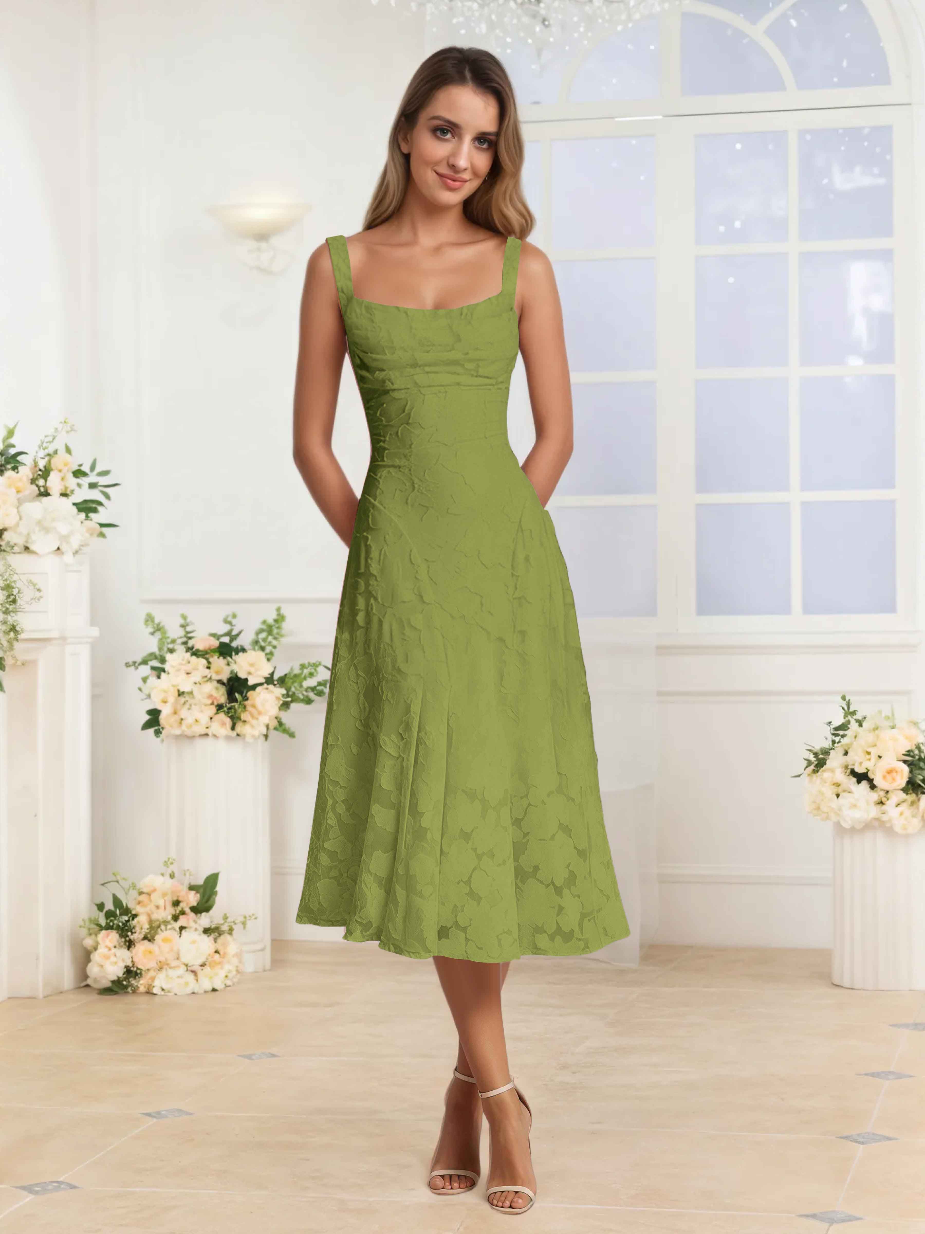 Livraison Gratuite - Robes De Soirée Midi à Bretelles Spaghetti Elythara