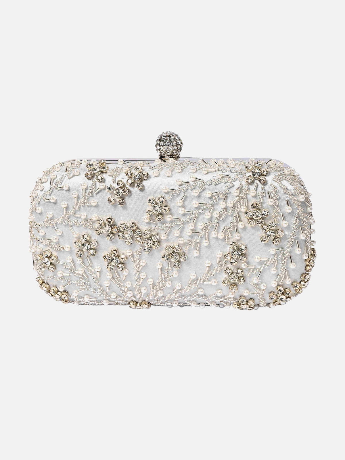 Pochette De Soirée Habillée Brodée De Perles