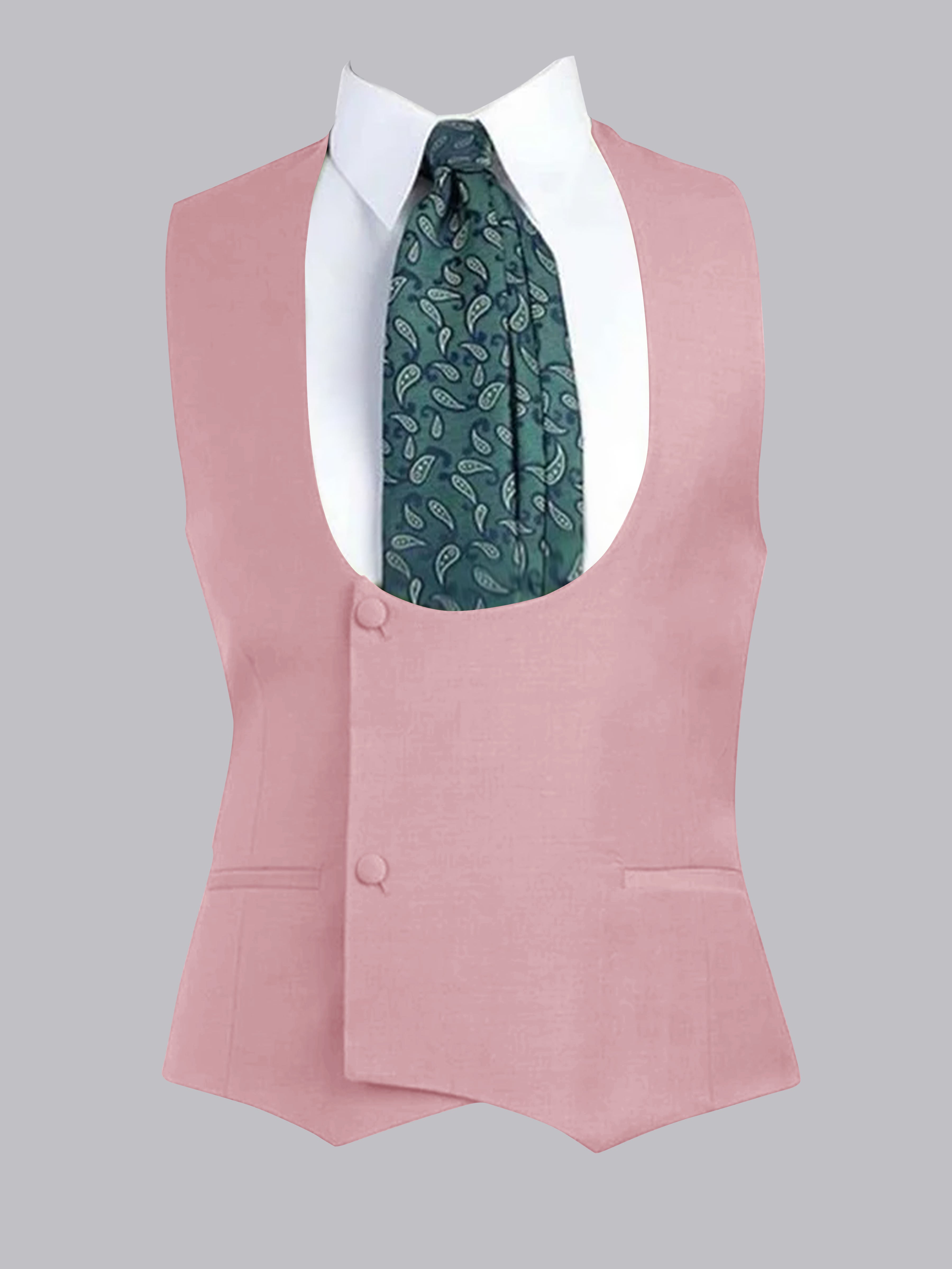 Gilet À Coupe Ajustée à Deux Bouton Pour Homme