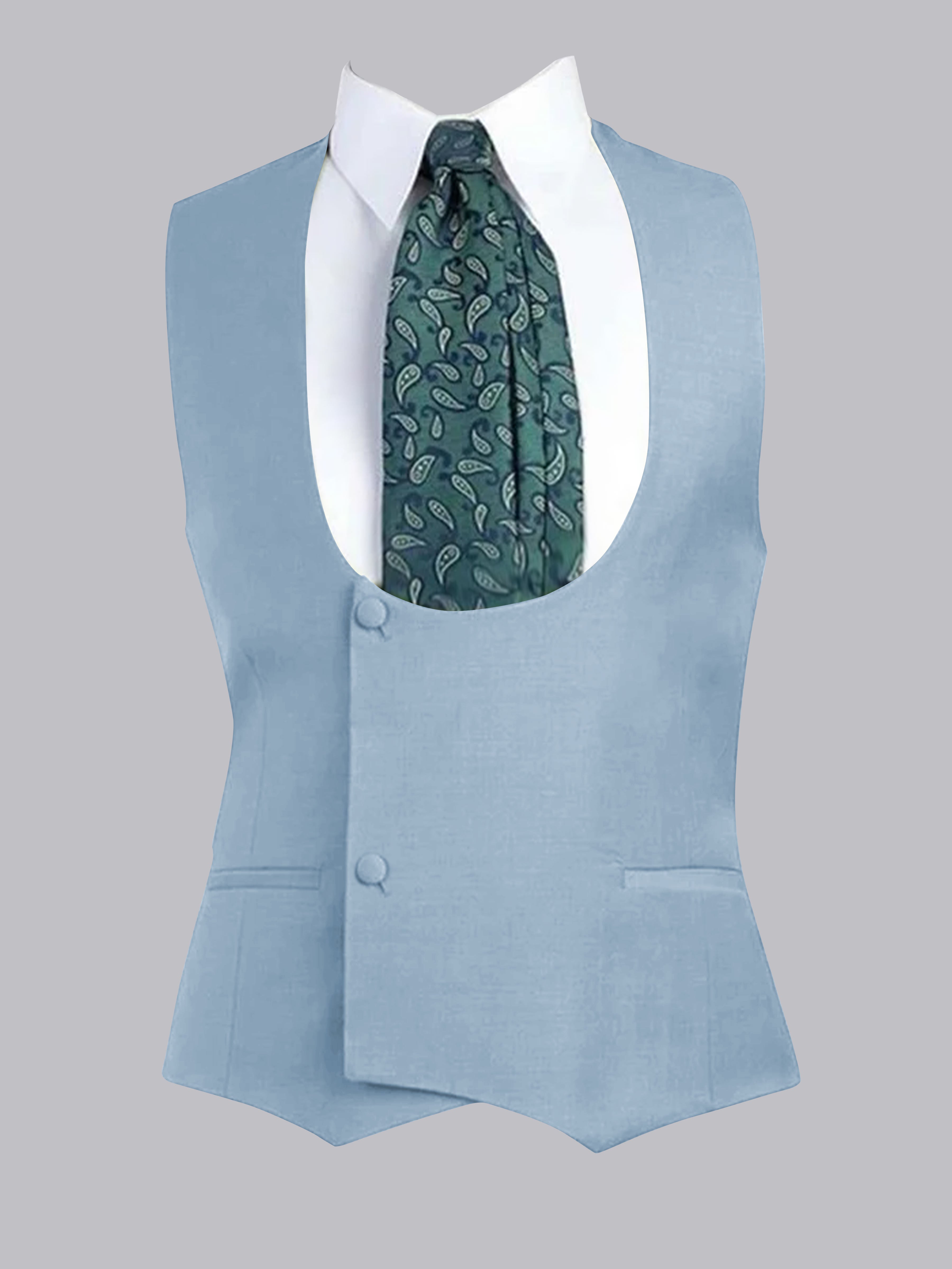 Gilet À Coupe Ajustée à Deux Bouton Pour Homme