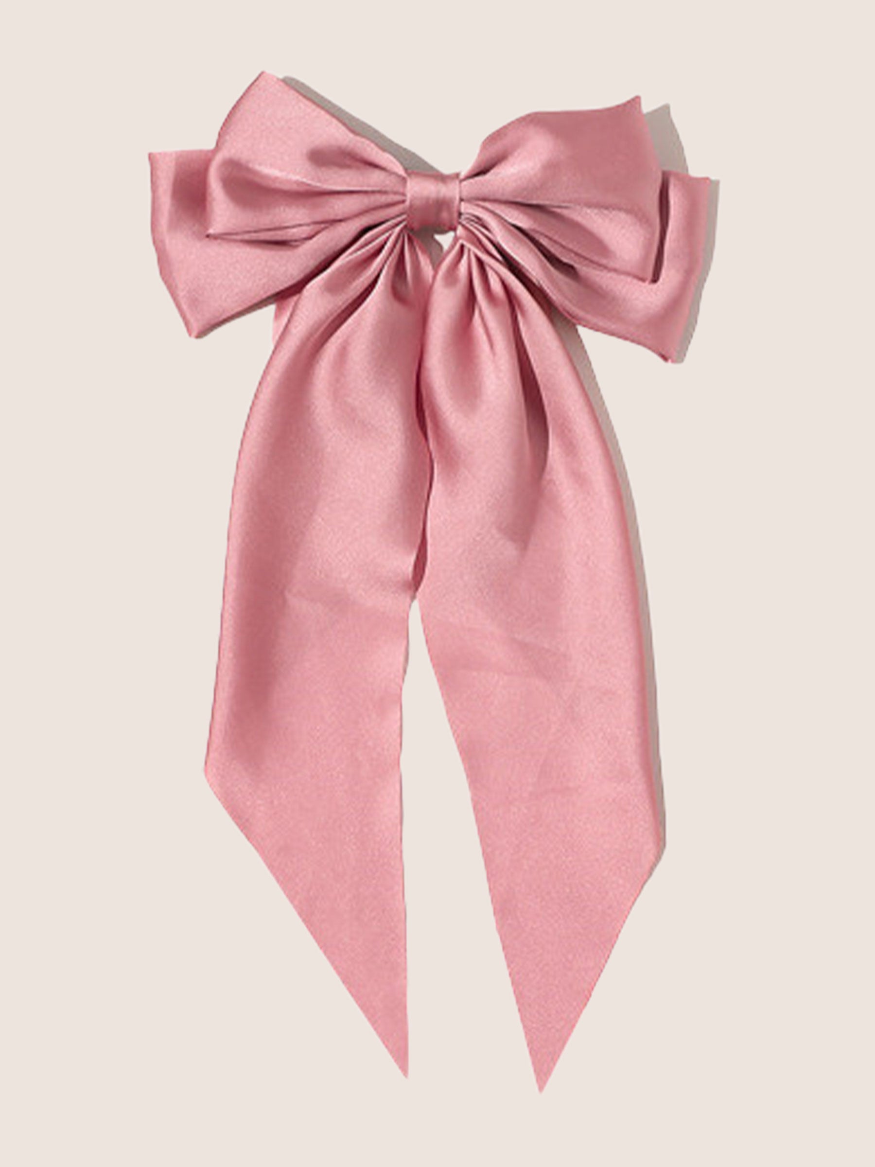 Barrette À Nœud En Satin