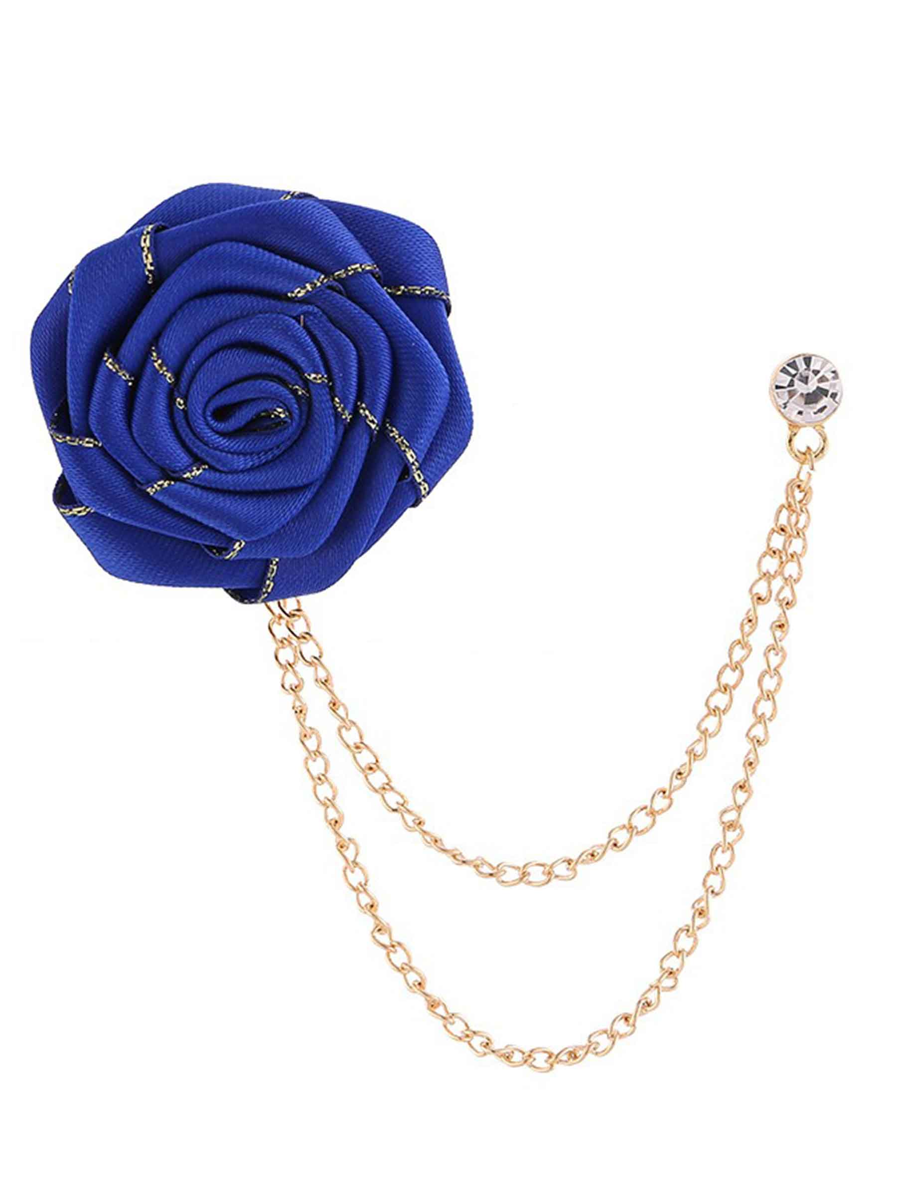 Broches De Revers Pomuyoo Tendance En Forme De Rose Pour Costume Homme