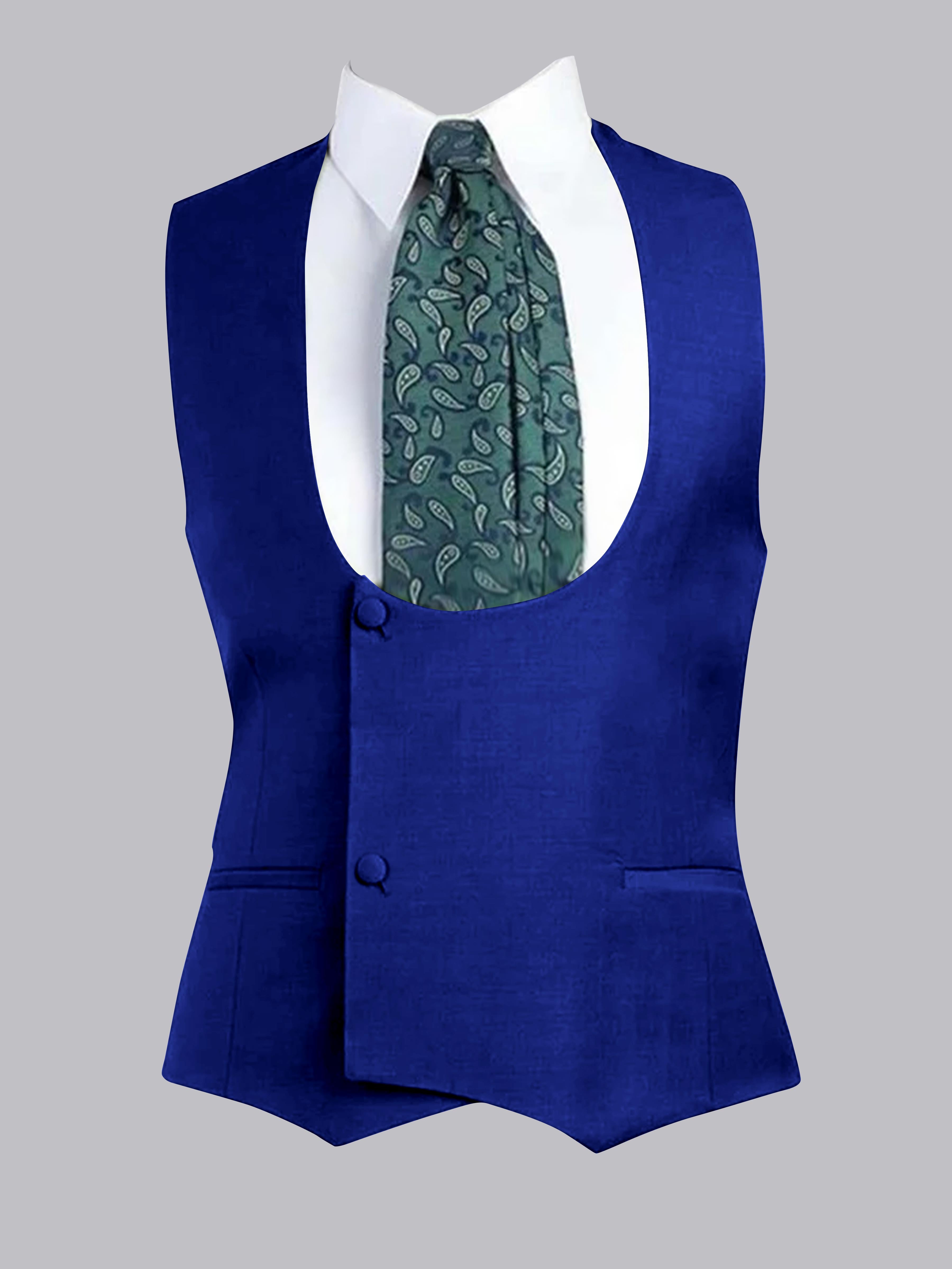 Gilet À Coupe Ajustée à Deux Bouton Pour Homme
