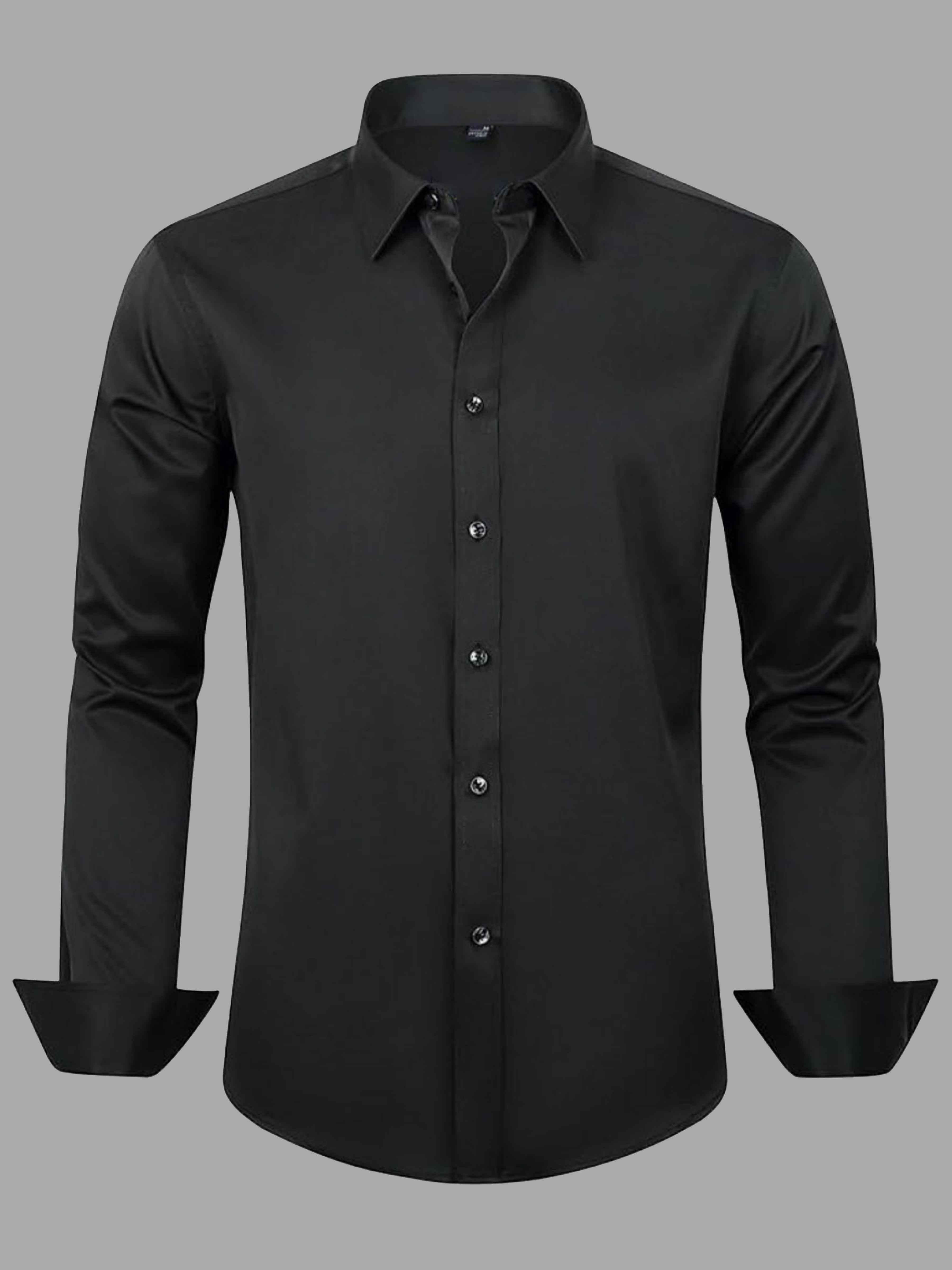 Chemise Extensible Sans Repassage Pour Homme Pour Mariage Et Bal De Fin D'Année
