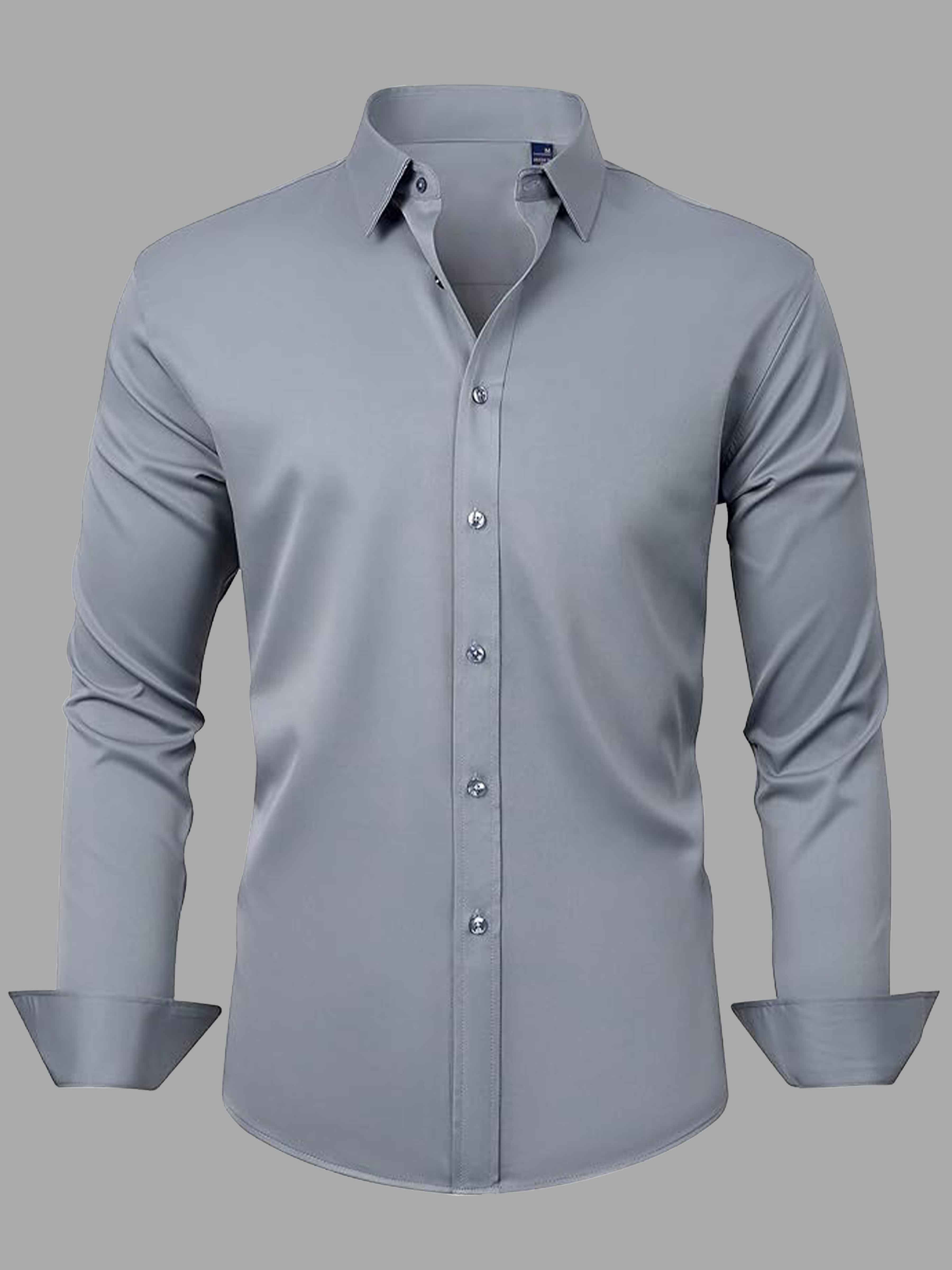 Chemise Extensible Sans Repassage Pour Homme Pour Mariage Et Bal De Fin D'Année
