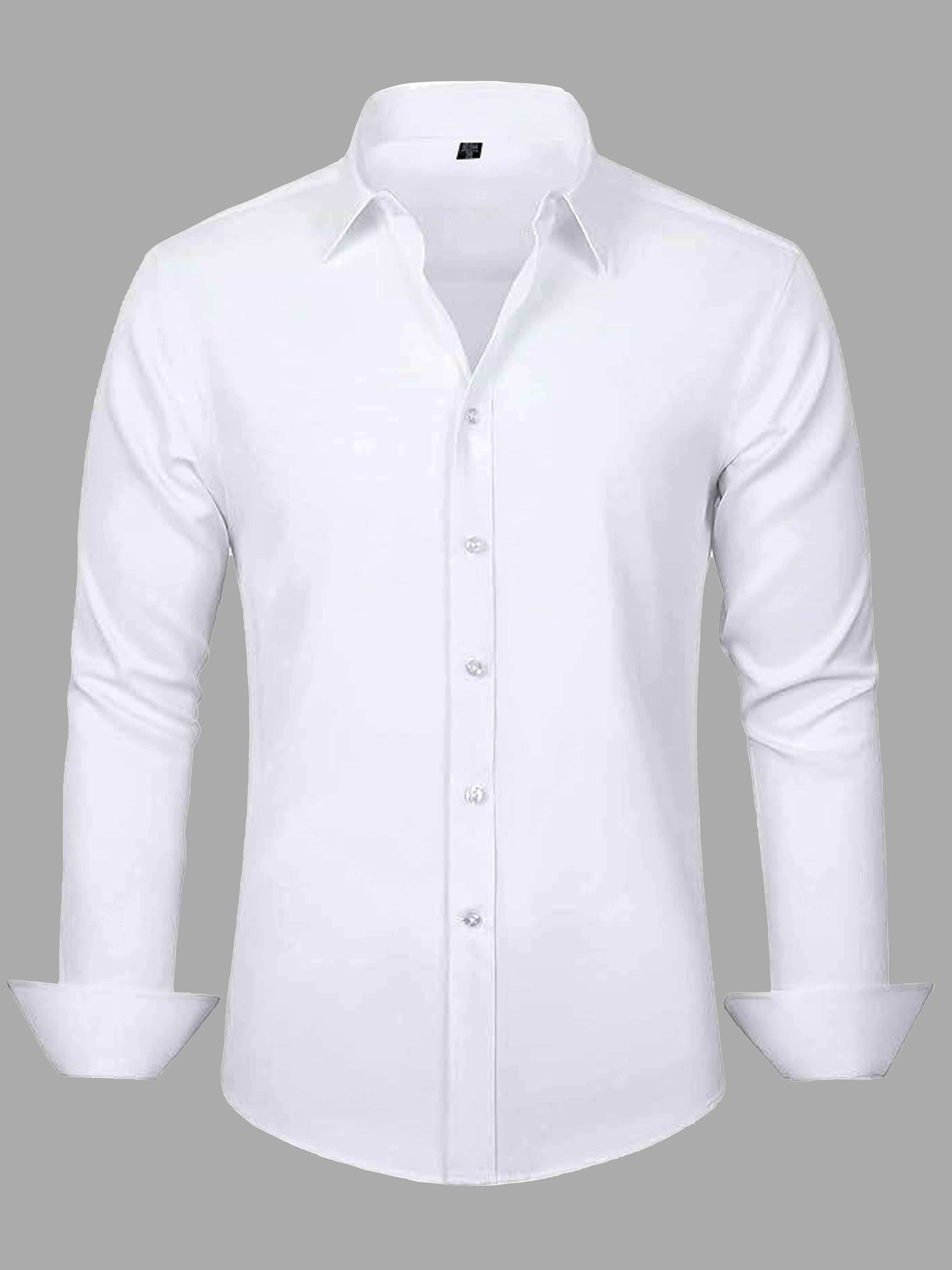Chemise Extensible Sans Repassage Pour Homme Pour Mariage Et Bal De Fin D'Année