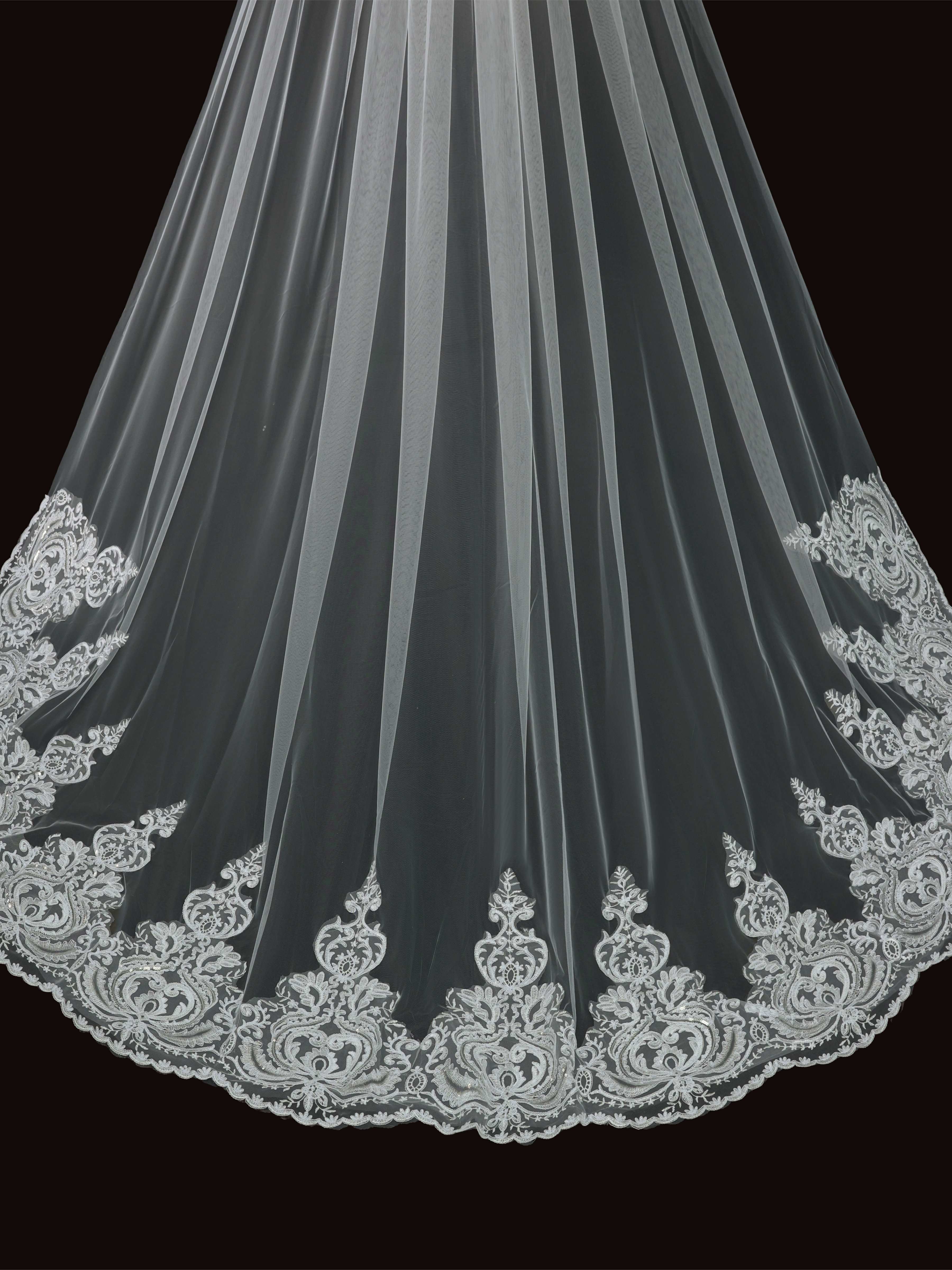 Voile De Mariée En Tulle Doux Avec Peigne