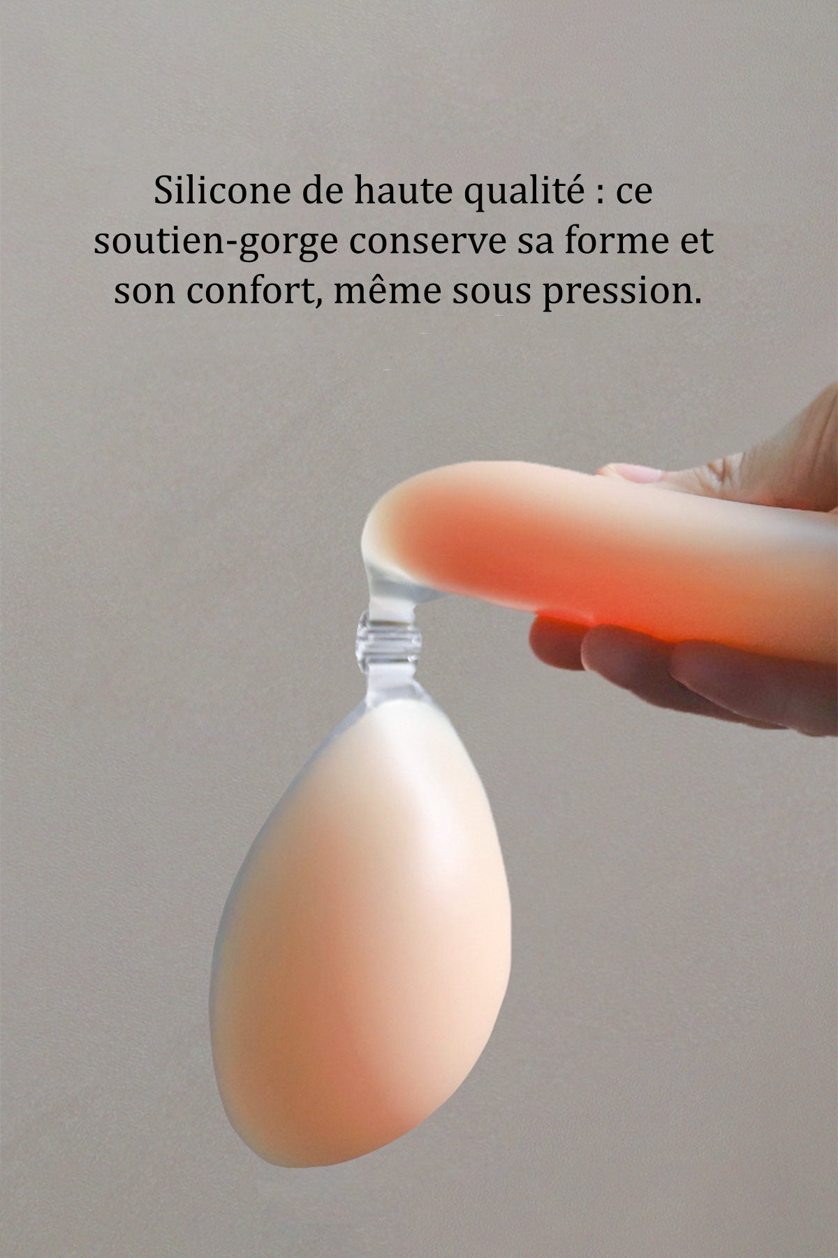 Soutien-Gorge Silicone Adhésif Sans Dos Sans Armatures Avec Cache-Tétons