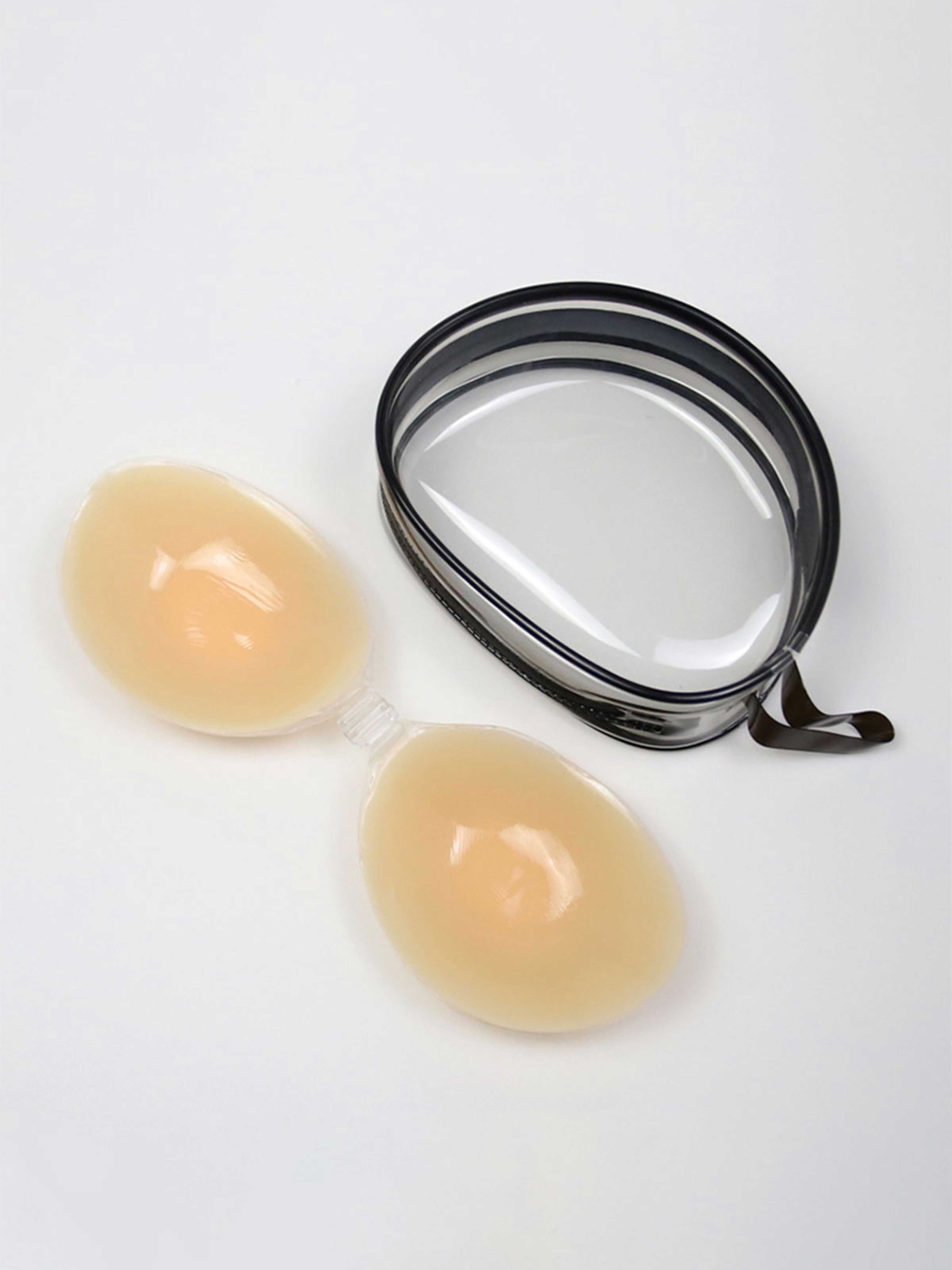 Soutien-Gorge Silicone Adhésif Sans Dos Sans Armatures Avec Cache-Tétons