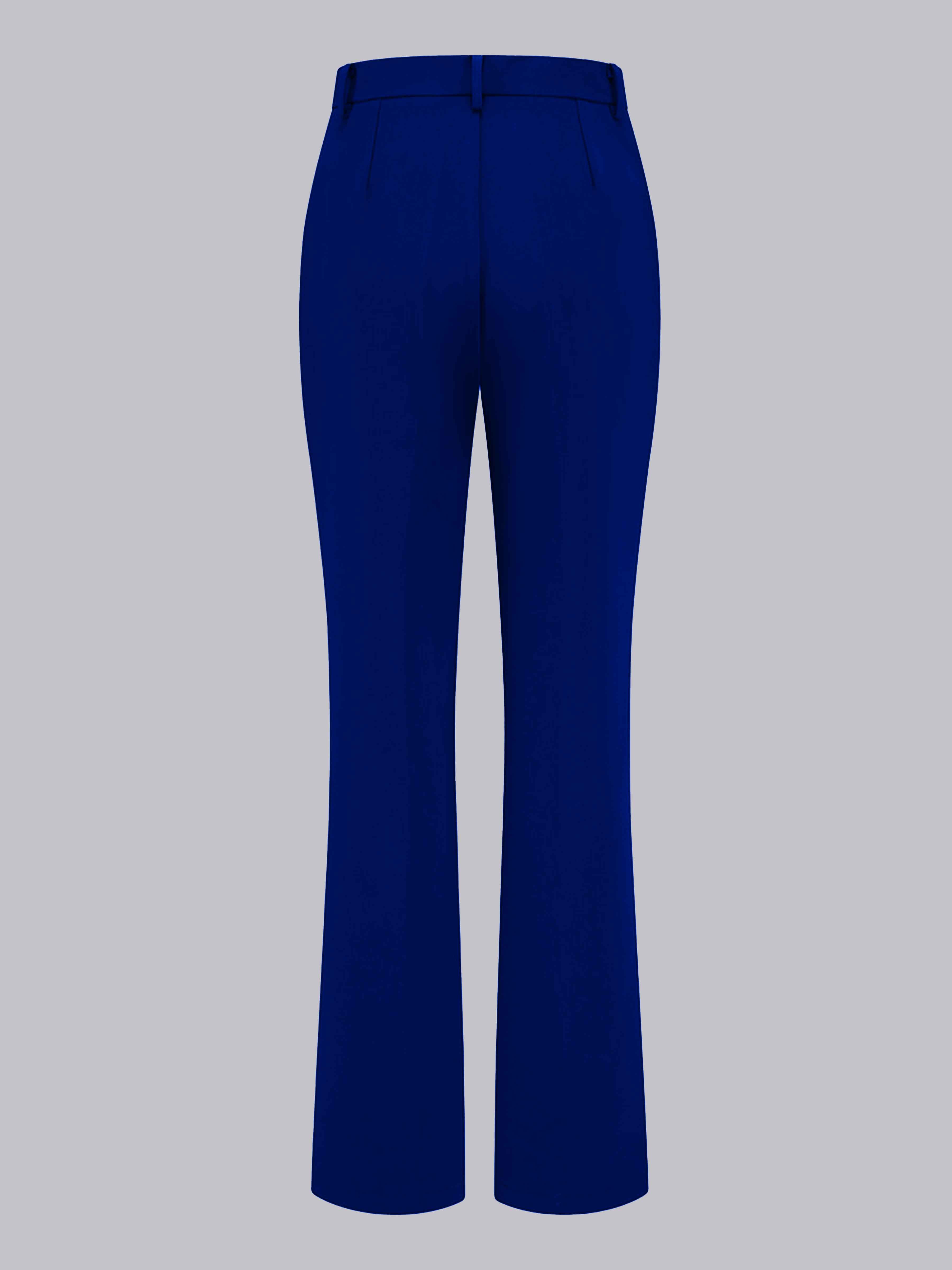 Tailleur-Pantalon À Coupe Ajustée Évasée Mode Féminine