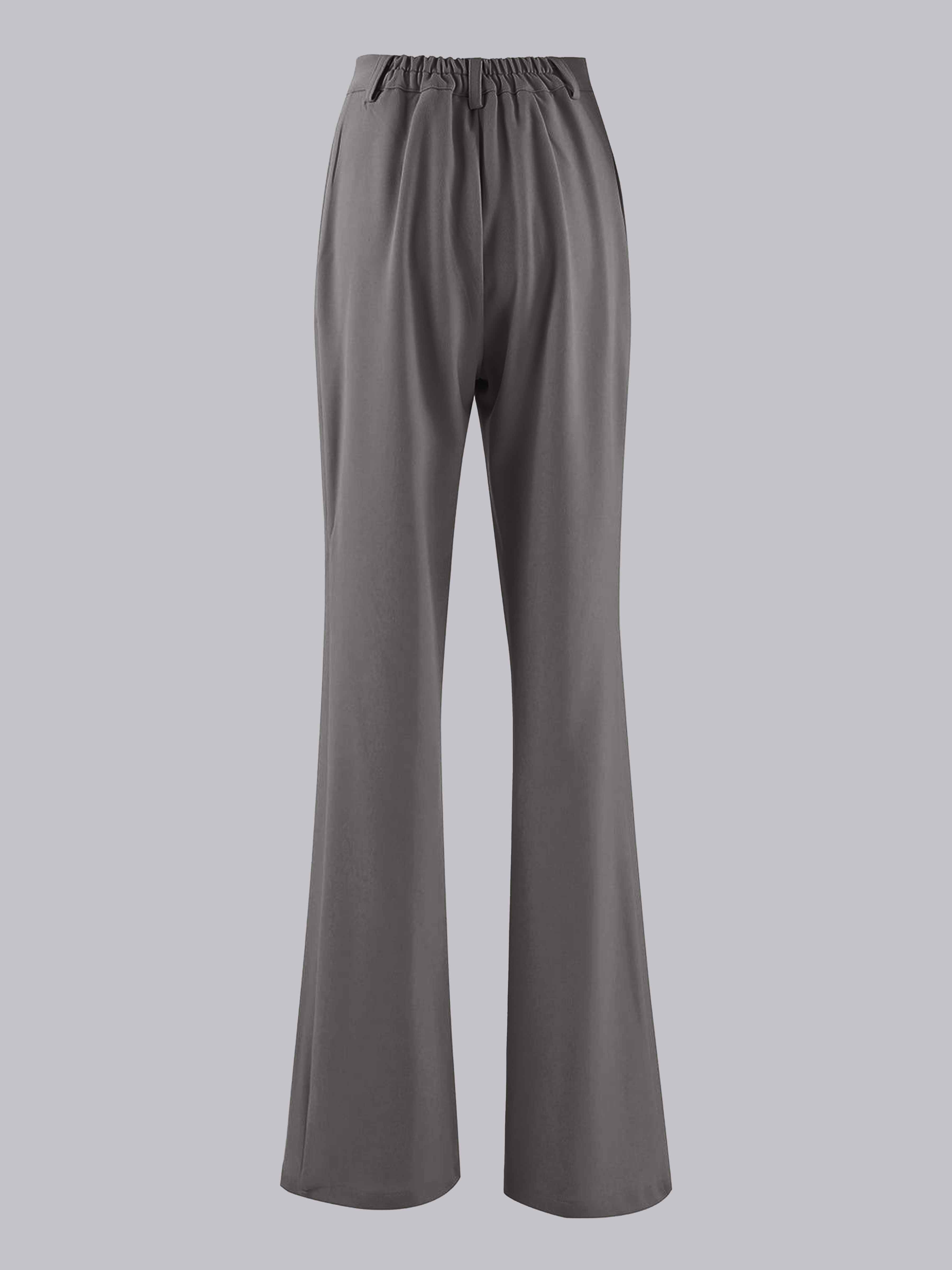 Tailleur-Pantalon À Coupe Slim Évasée Tendance Pour Femme