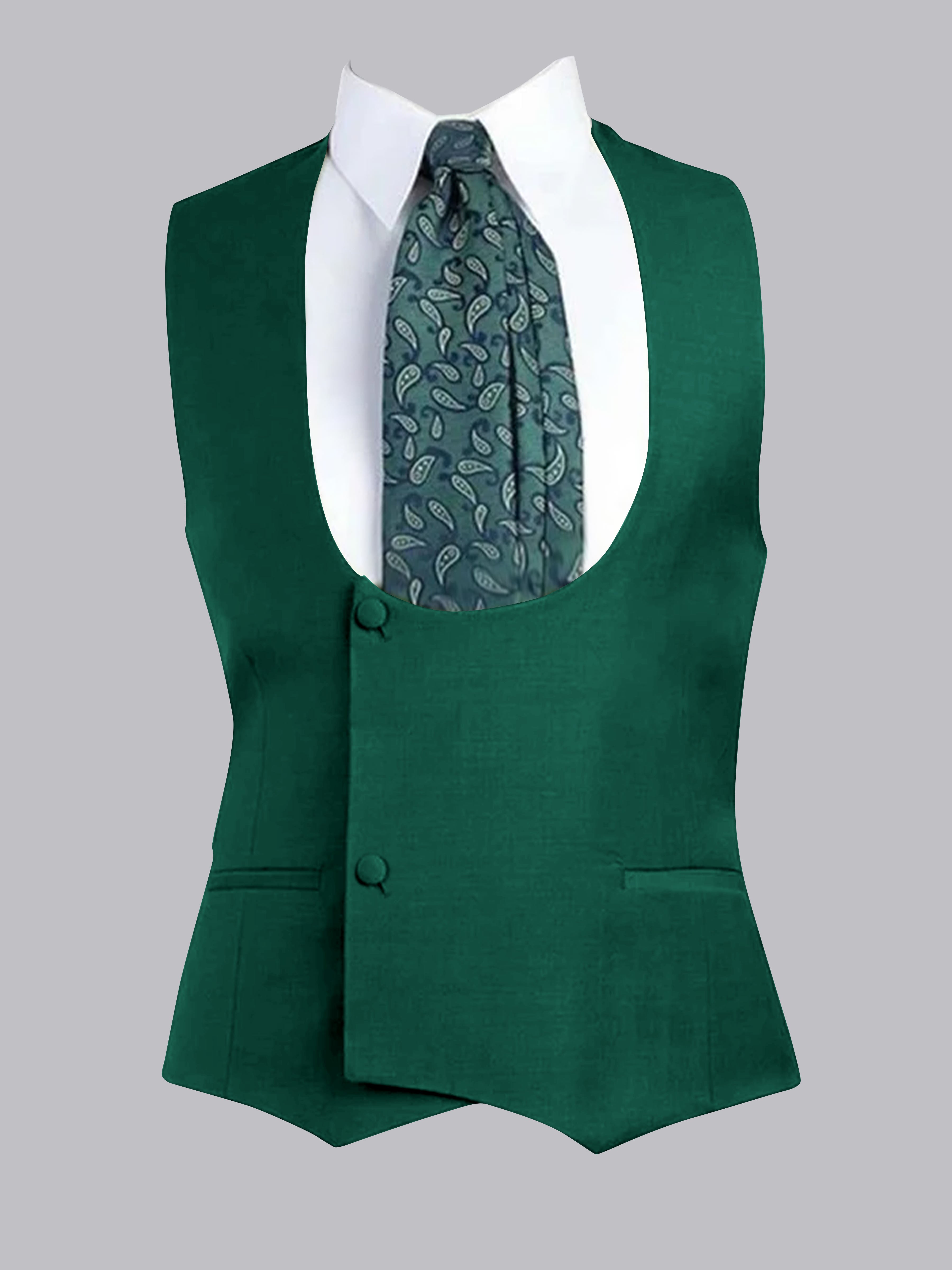 Gilet À Coupe Ajustée à Deux Bouton Pour Homme