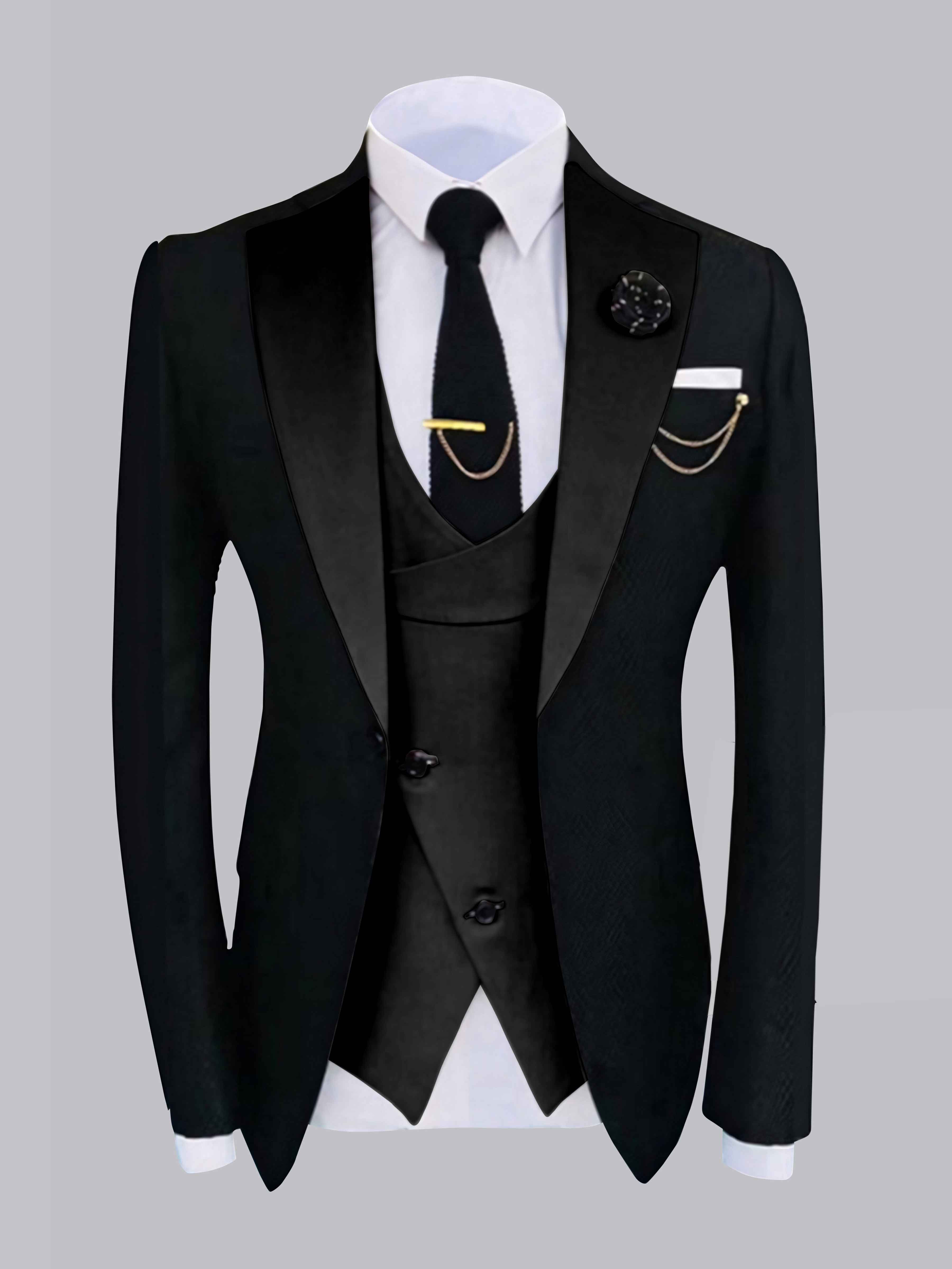 Veste Homme À Un Bouton Avec Détails Contrastés Élégants