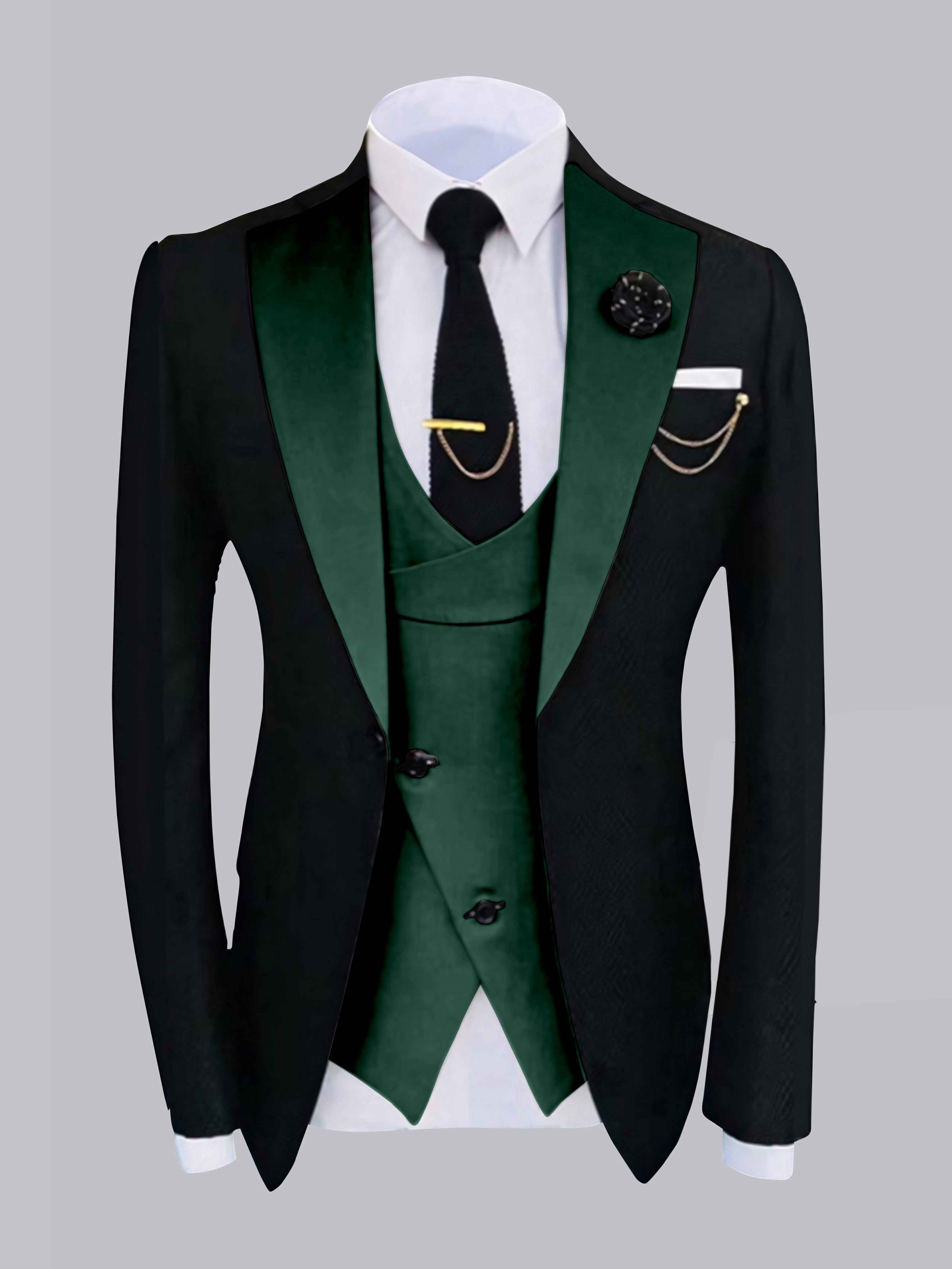 Veste Homme À Un Bouton Avec Détails Contrastés Élégants