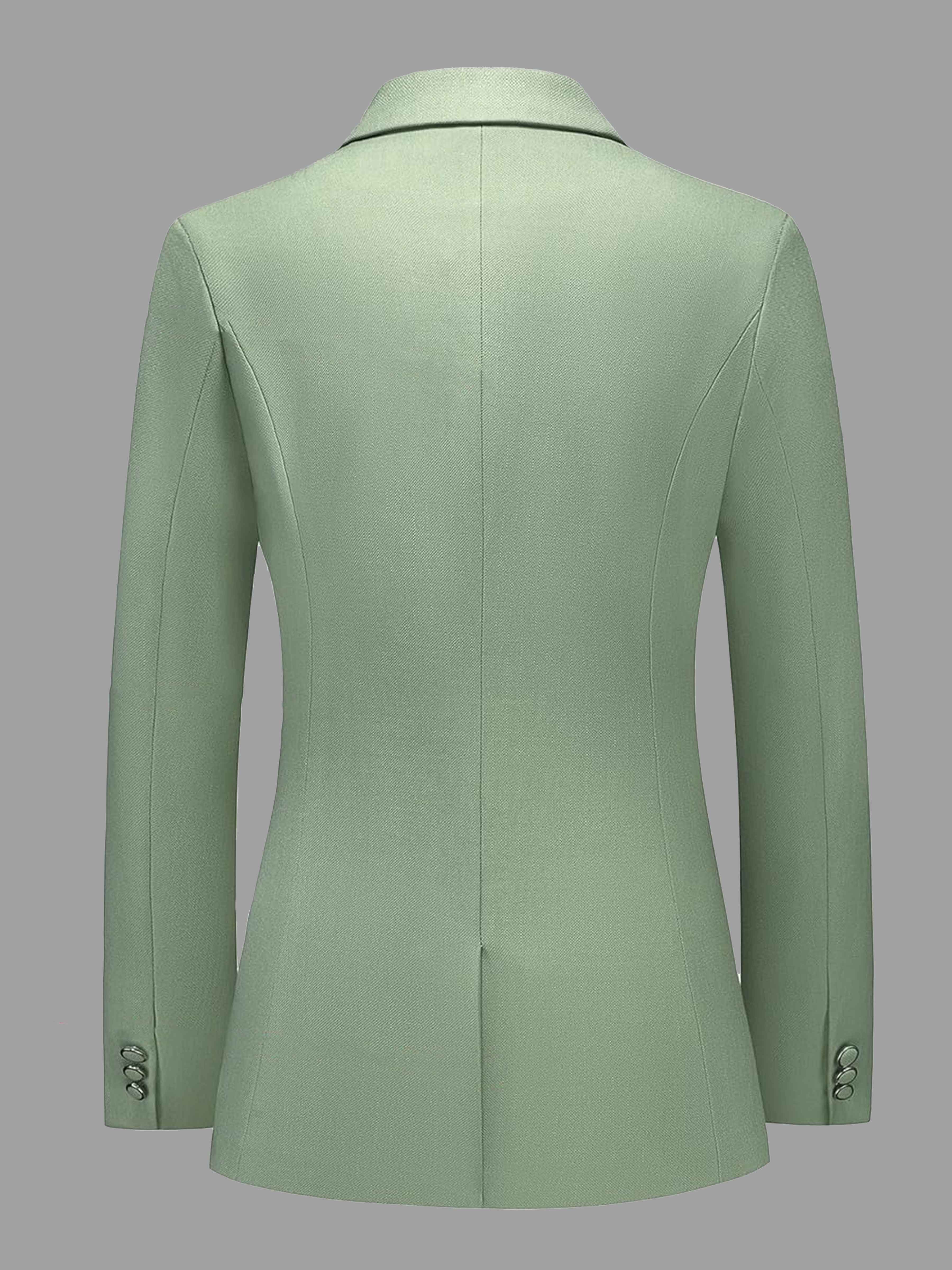 Costume Femme 2 Pièces À Lisse Revers Crantés Un Bouton Pour Invité