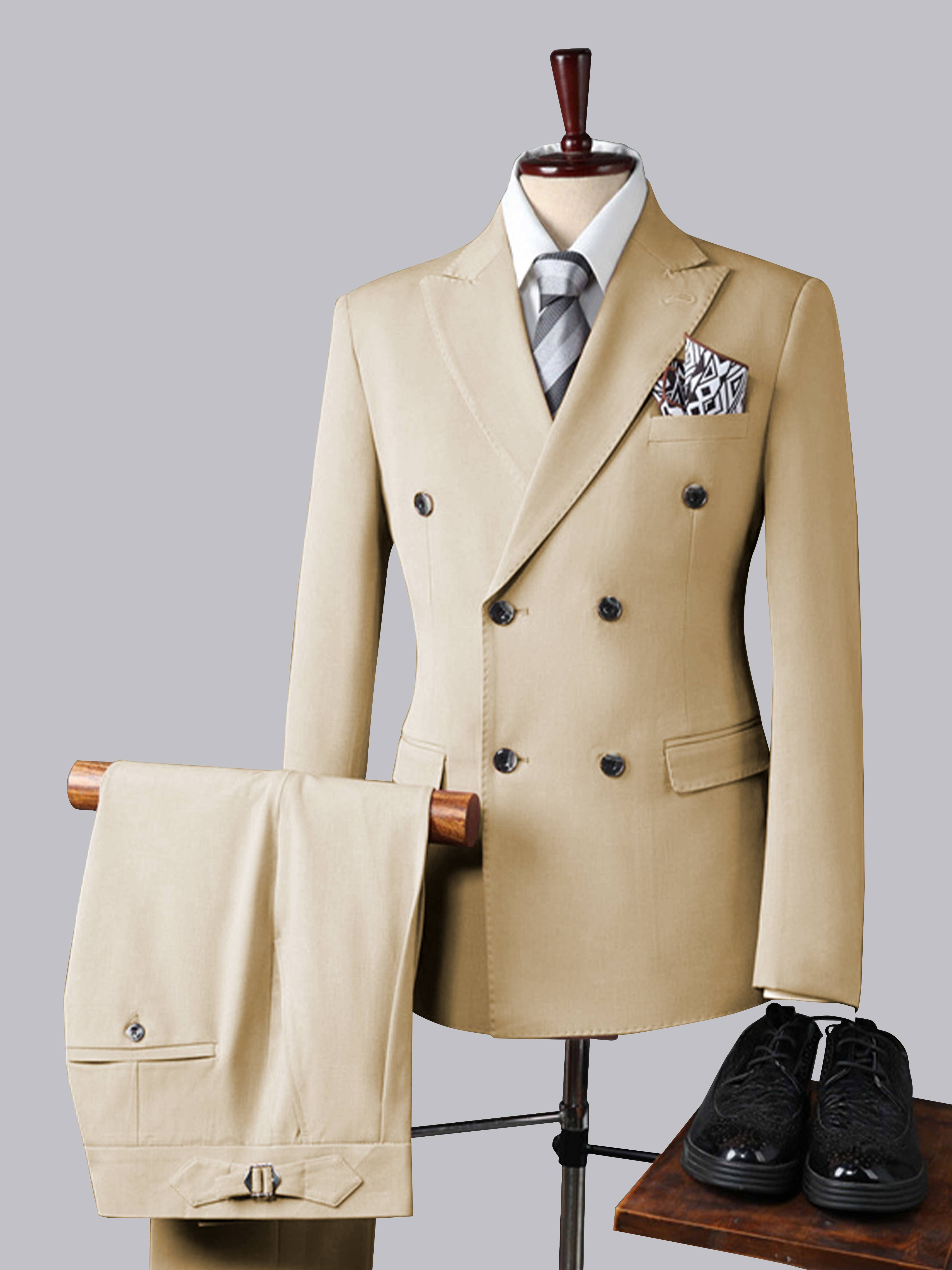 Costume Homme 3 Pièces À Double Boutonnage Classique
