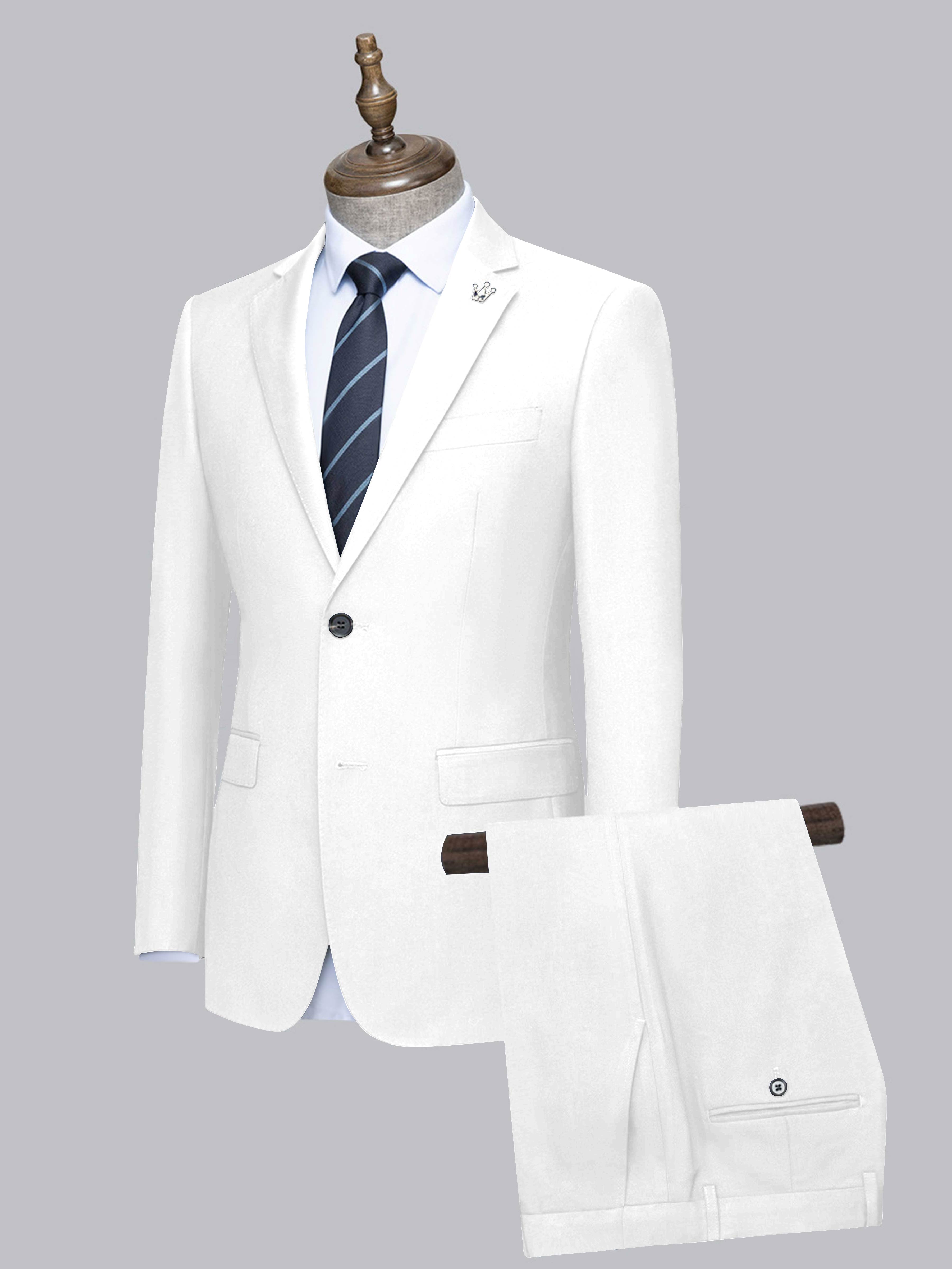 Costume Homme De Mariage 2 Pièces À Simple Boutonnage Ajusté
