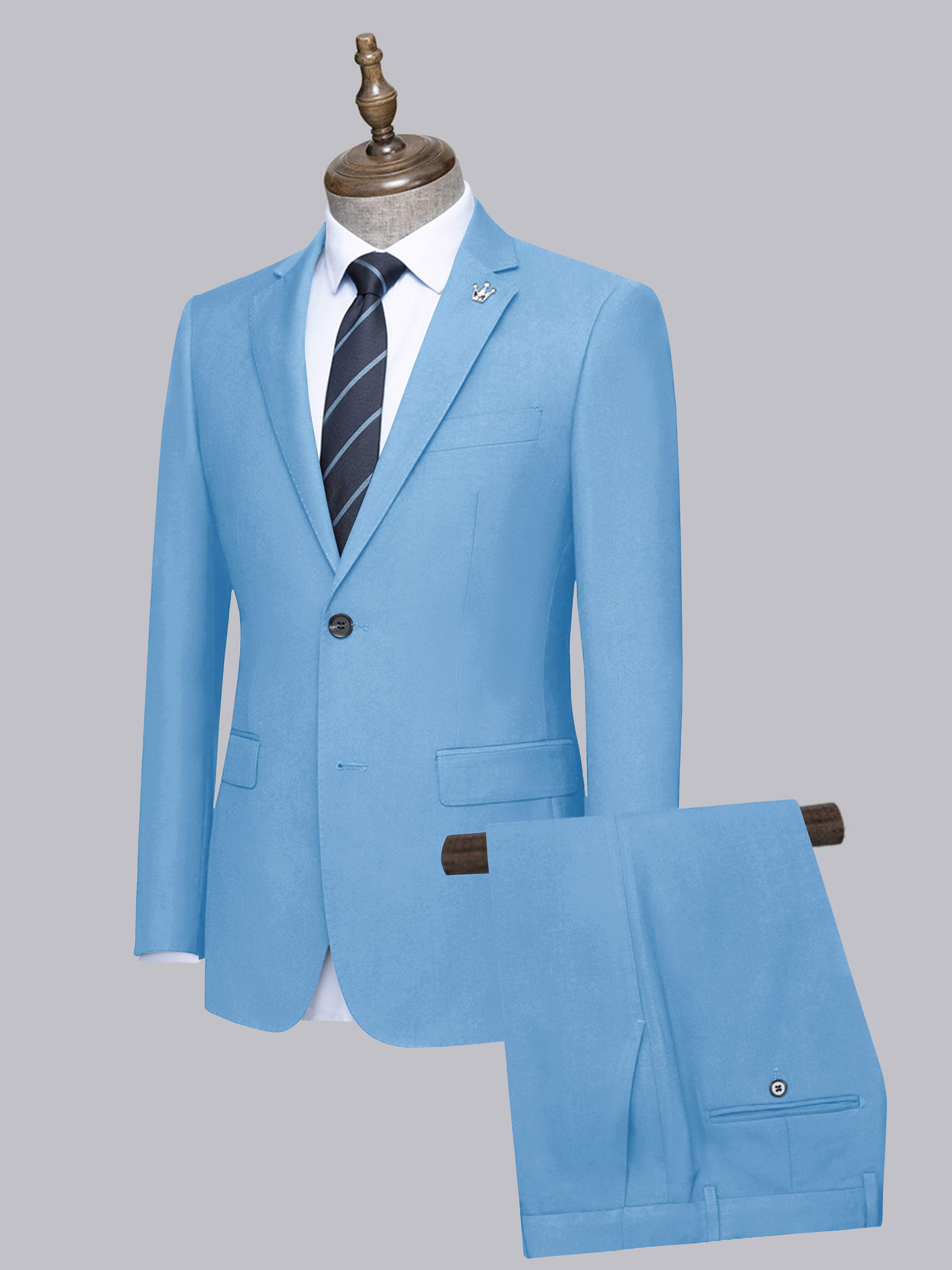 Costume Homme De Mariage 2 Pièces À Simple Boutonnage Ajusté