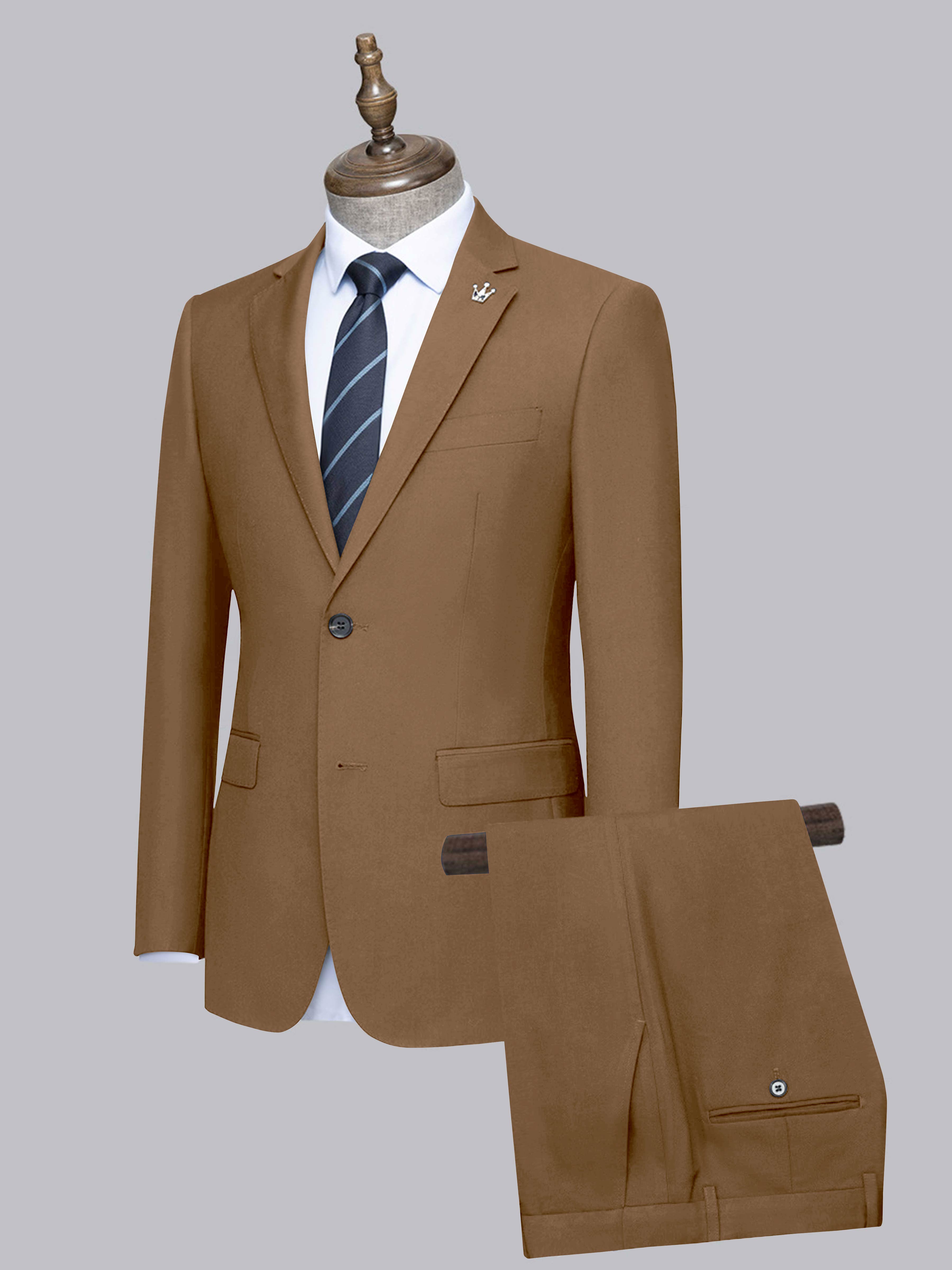 Costume Homme De Mariage 2 Pièces À Simple Boutonnage Ajusté