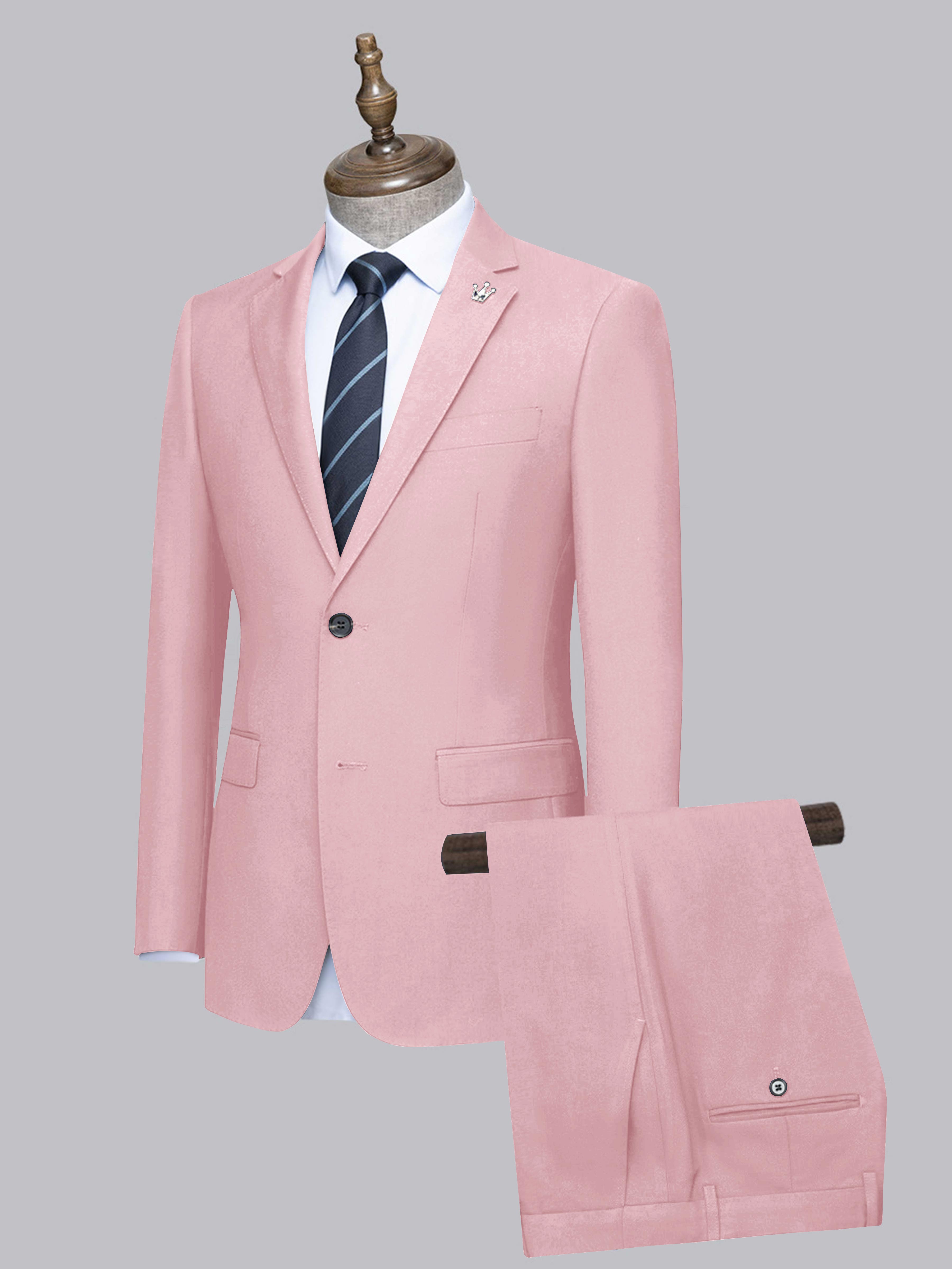 Costume Homme De Mariage 2 Pièces À Simple Boutonnage Ajusté