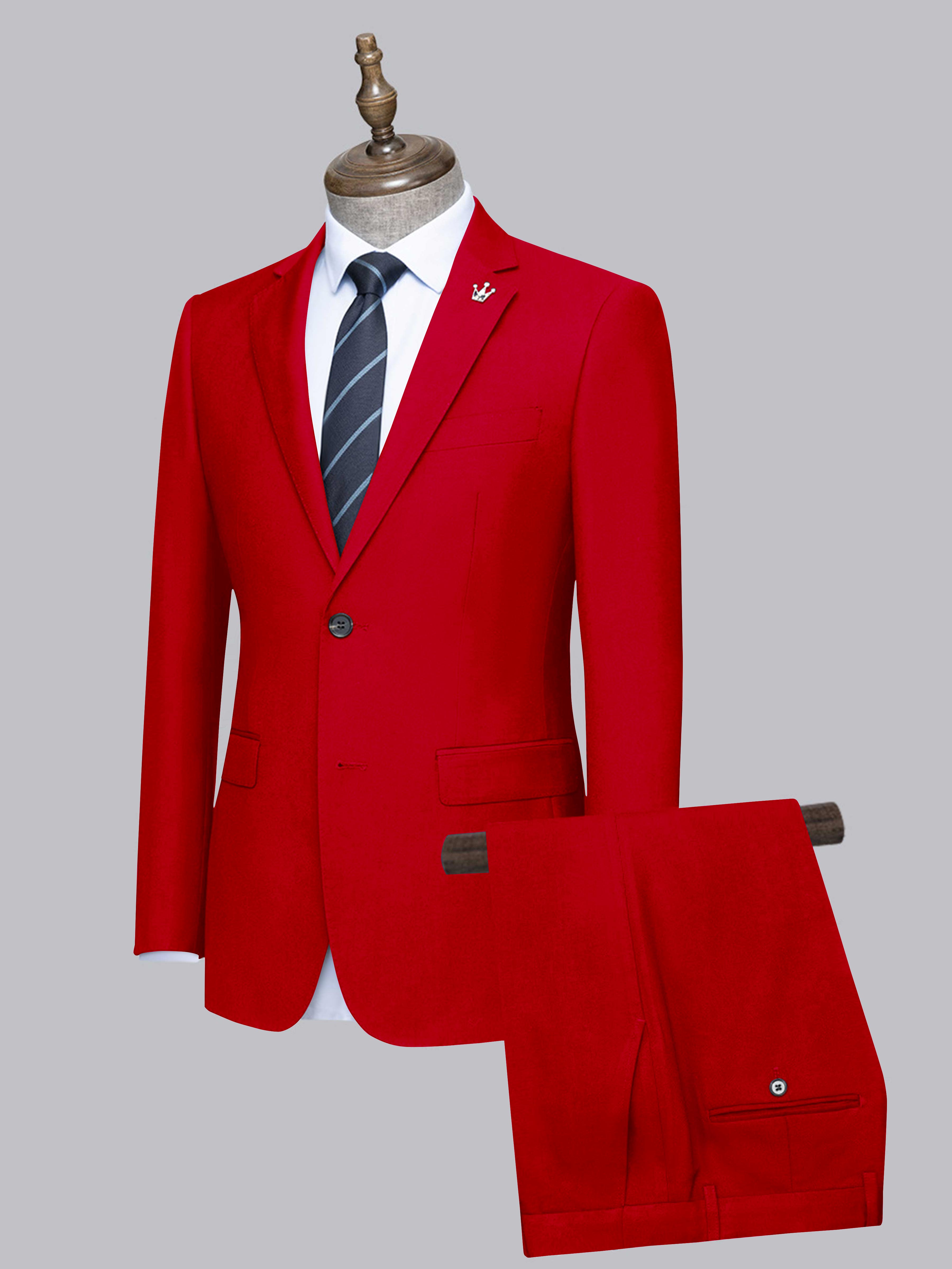 Costume Homme De Mariage 2 Pièces À Simple Boutonnage Ajusté