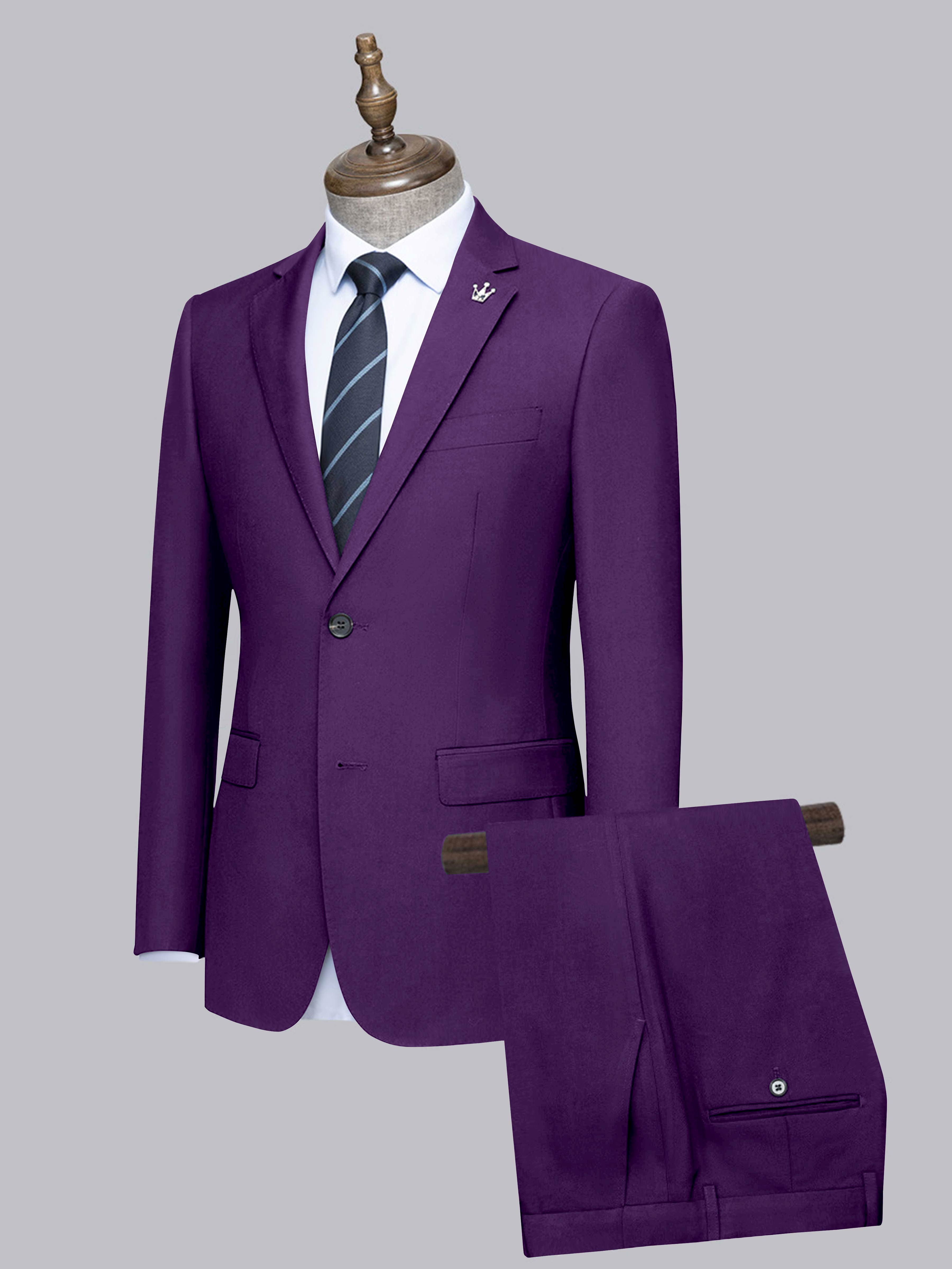 Costume Homme De Mariage 2 Pièces À Simple Boutonnage Ajusté