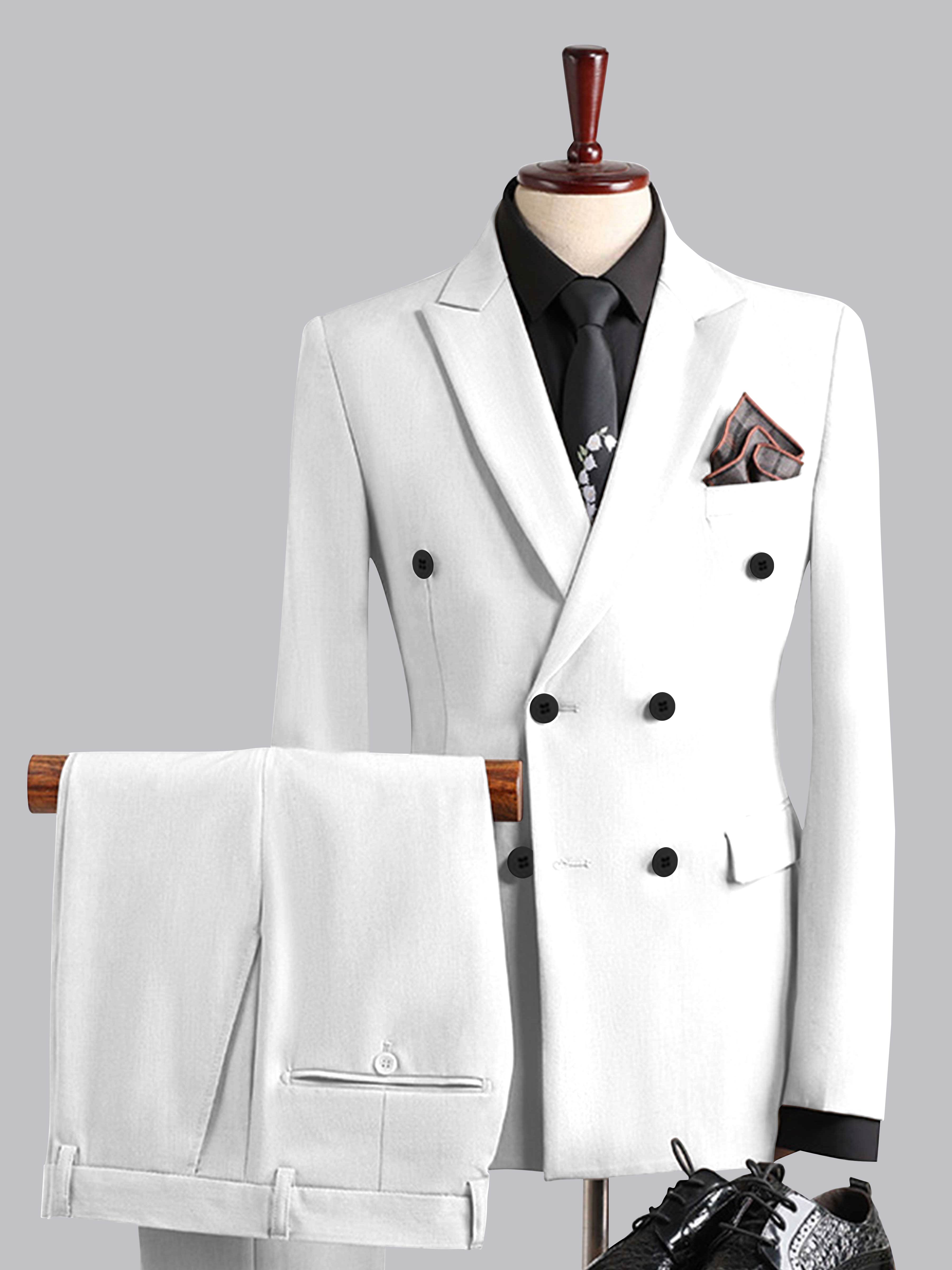 Costume Homme De Mariage 3 Pièces À Double Boutonnage Élégant